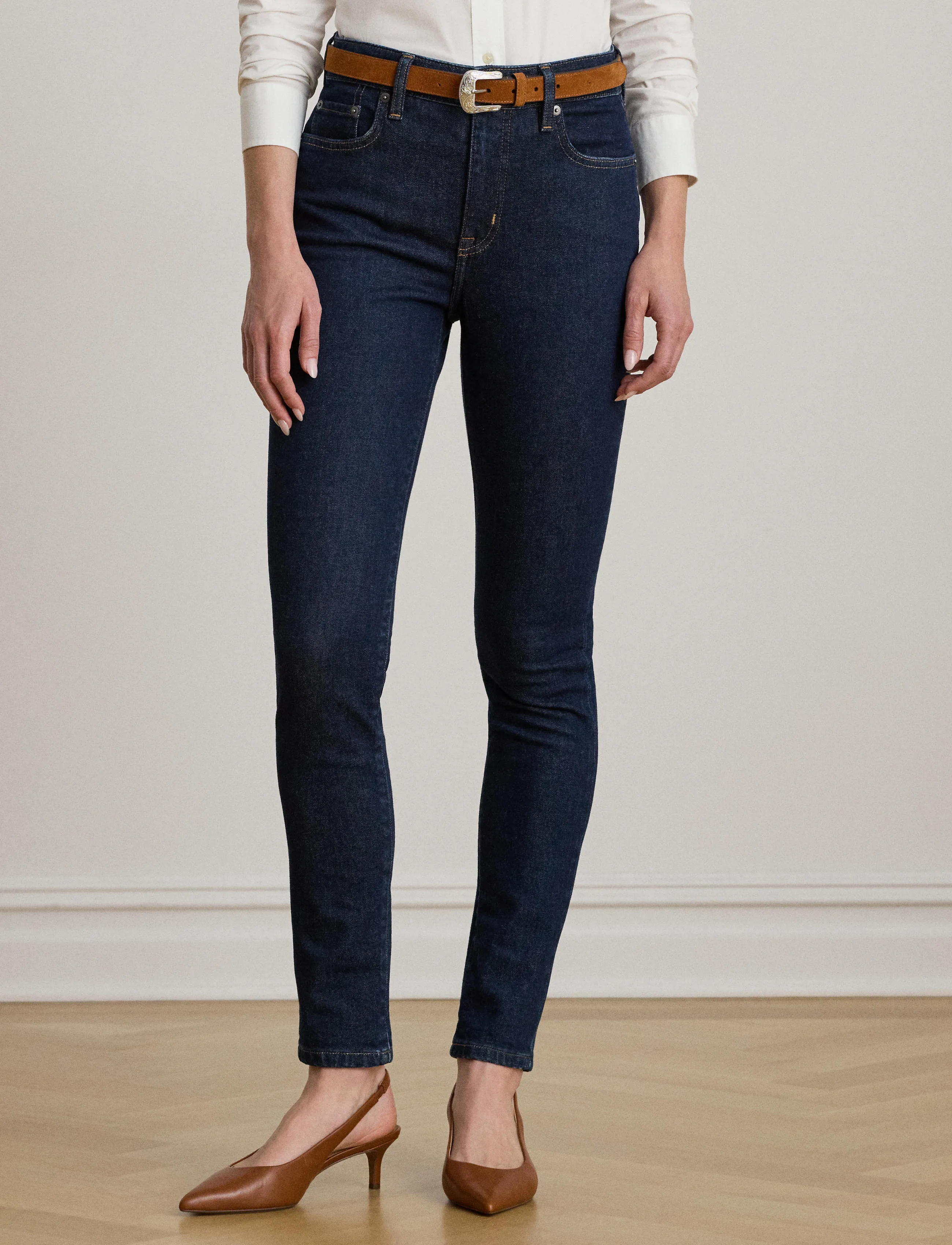 Lauren Ralph Lauren - LOW STR DENIM-JEAN - skinny džinsi - rinse wash - 1