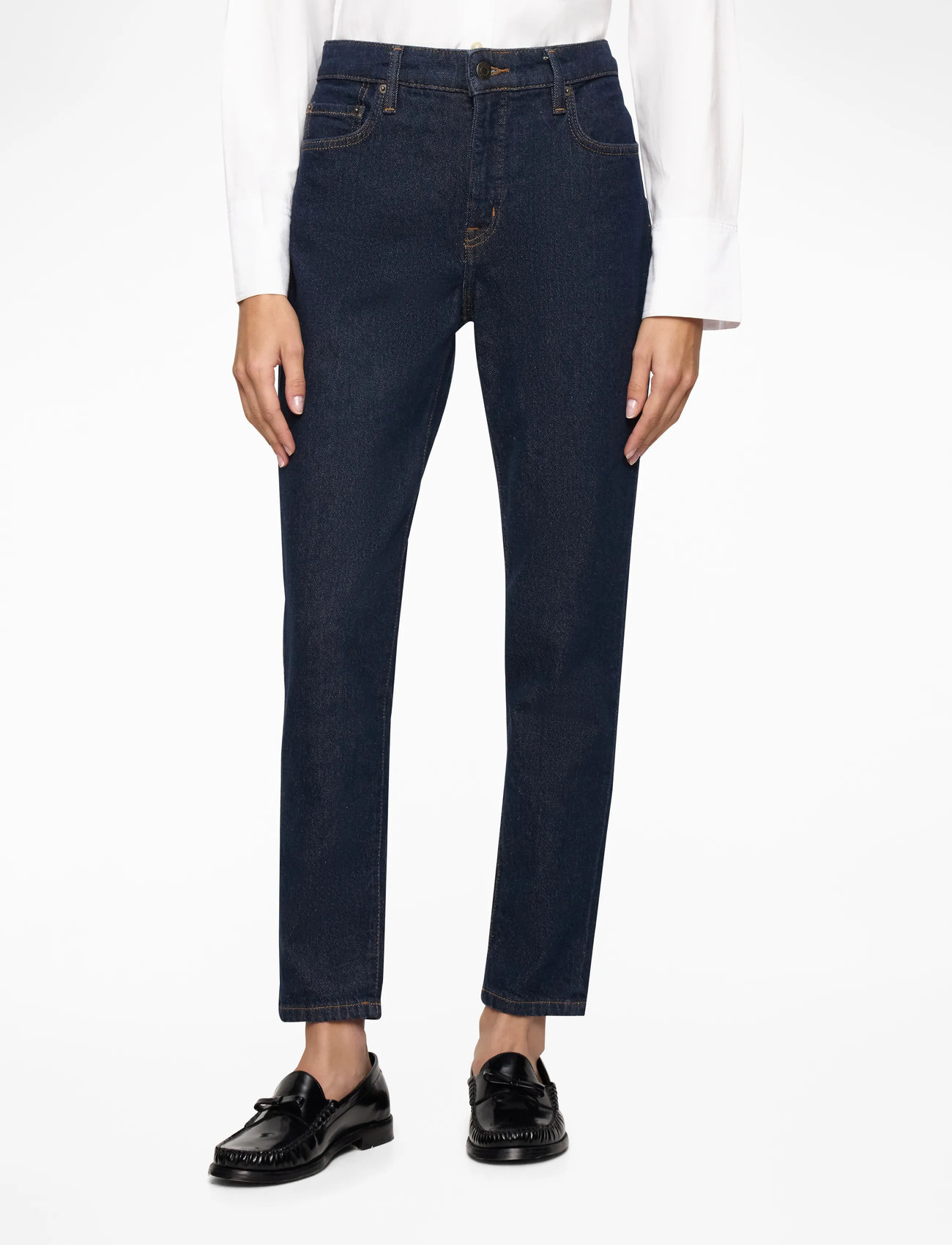 Lauren Ralph Lauren - High-Rise Skinny Ankle Jean - skinny jeans - rinse wash - 0