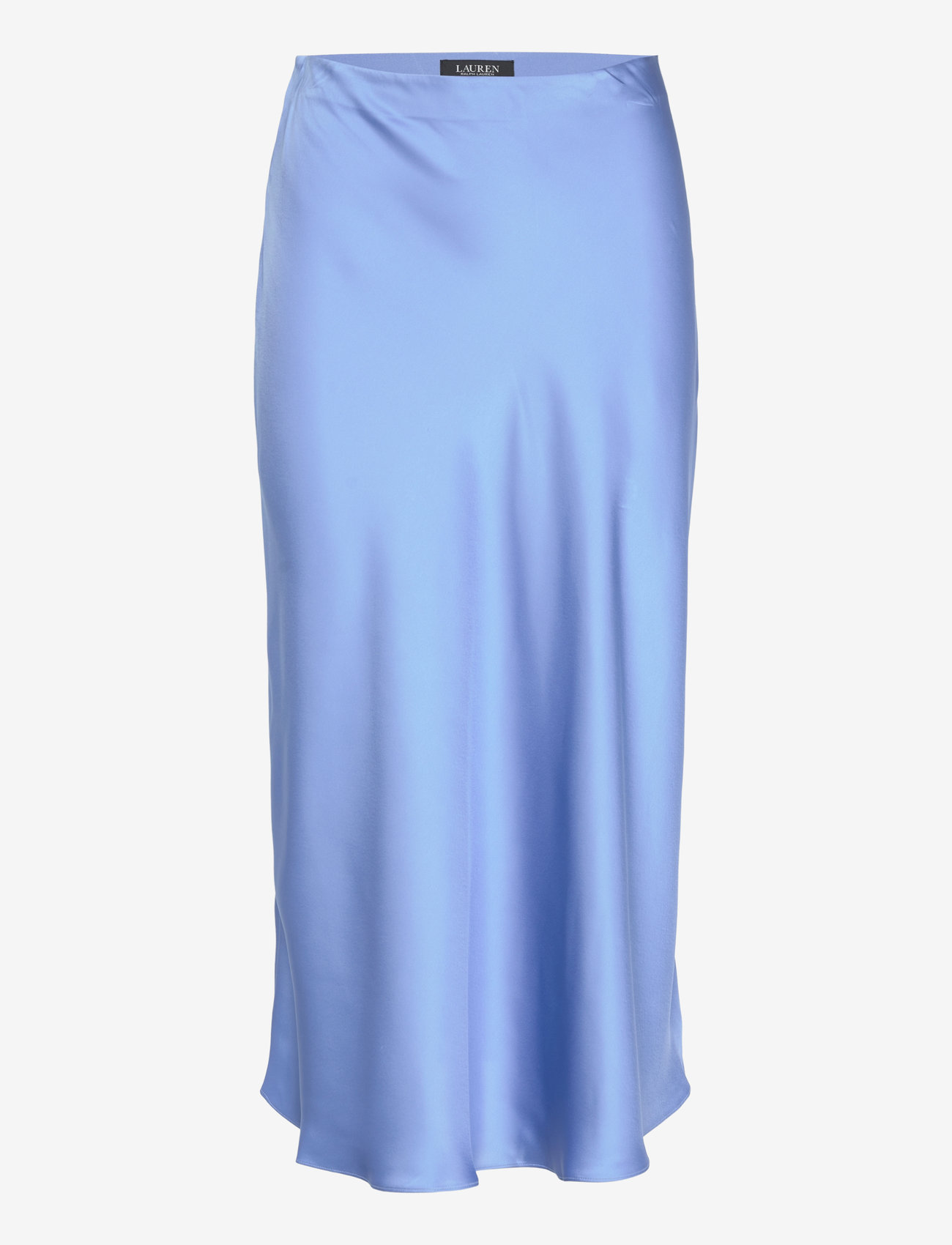 Lauren Ralph Lauren - Satin Charmeuse Midi Skirt - satinkjolar - sky blue - 0