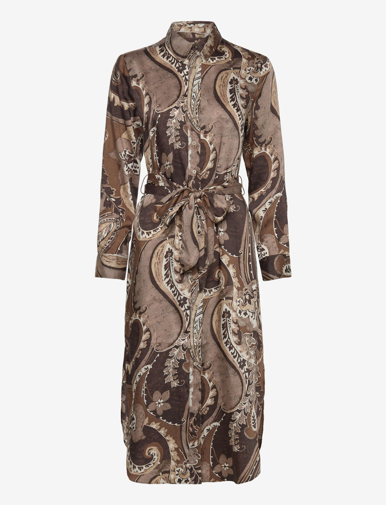 Lauren Ralph Lauren - Paisley Twill Shirtdress - skjortekjoler - brown multi - 0