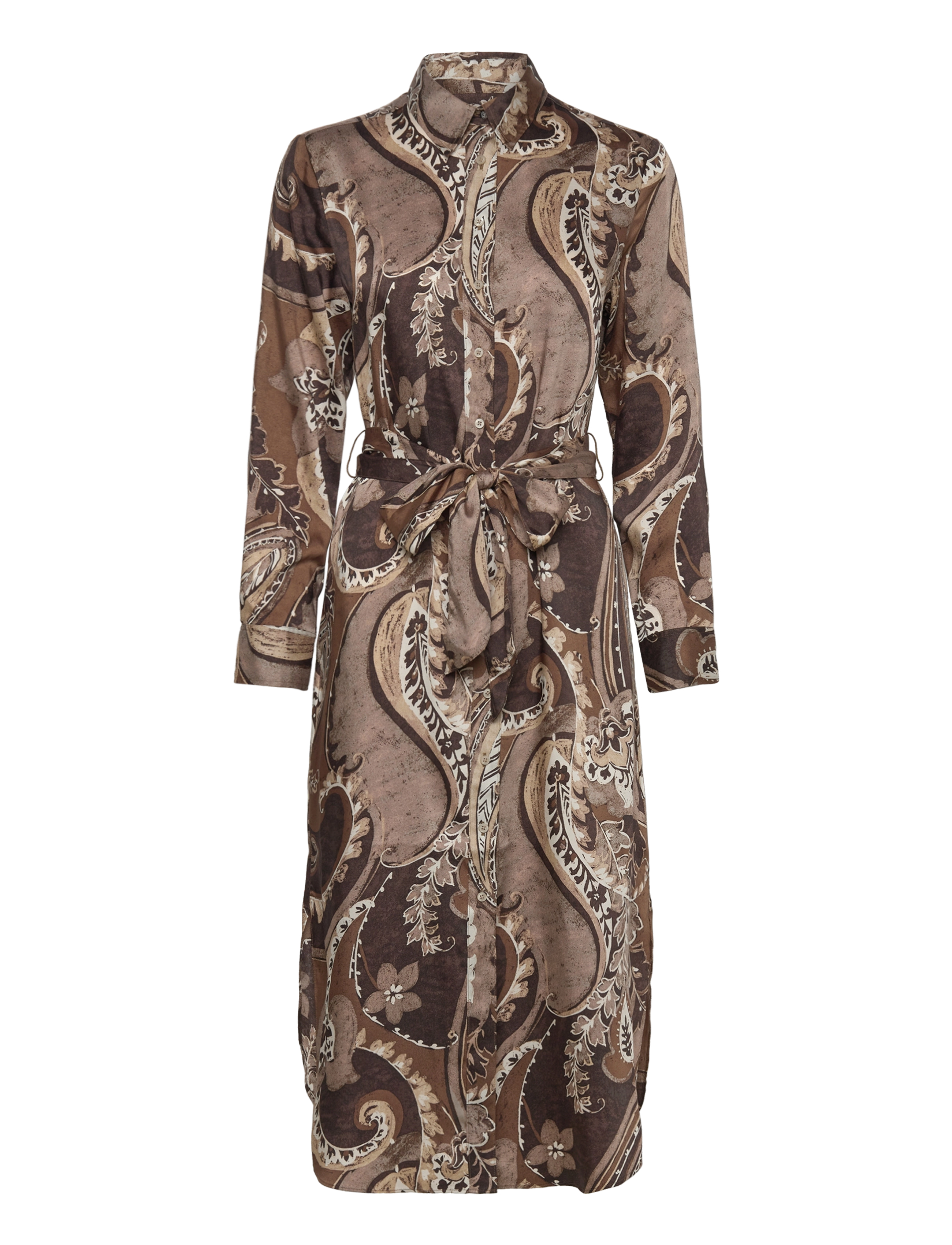 Lauren Ralph Lauren Paisley Twill Shirtdress - Kleidid - BROWN MULTI / brown
