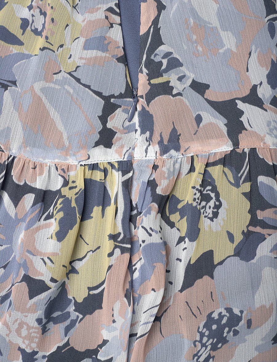 Lauren Ralph Lauren - Floral Crinkle Georgette Tiered Skirt - maksiseelikud - blue multi - 2