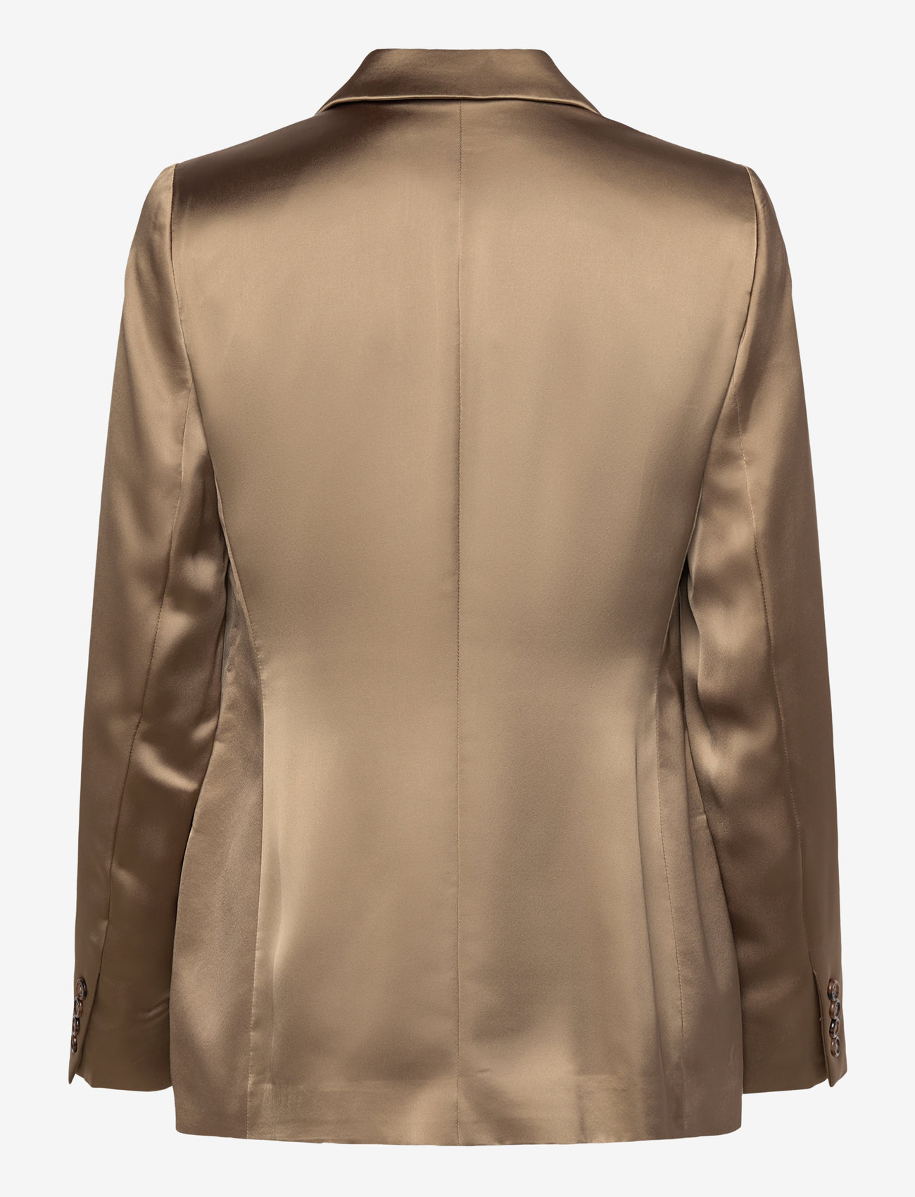 Lauren Ralph Lauren - Double-Breasted Charmeuse Blazer - zweireihige blazer - madison tan - 1