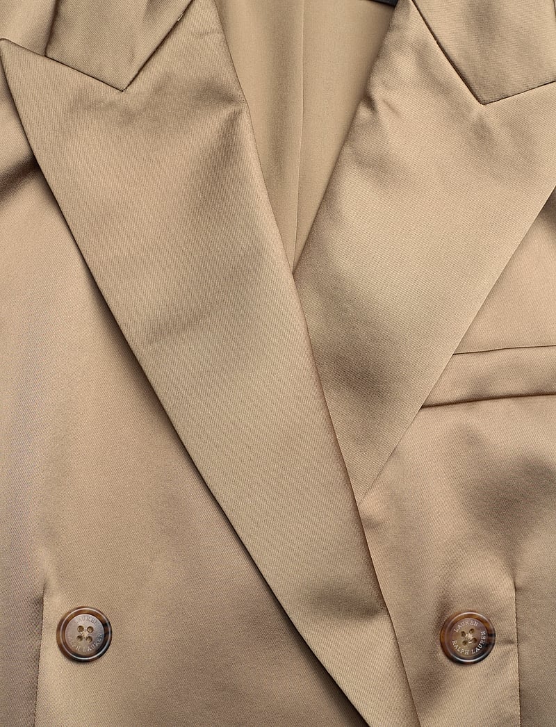 Lauren Ralph Lauren - Double-Breasted Charmeuse Blazer - zweireihige blazer - madison tan - 2