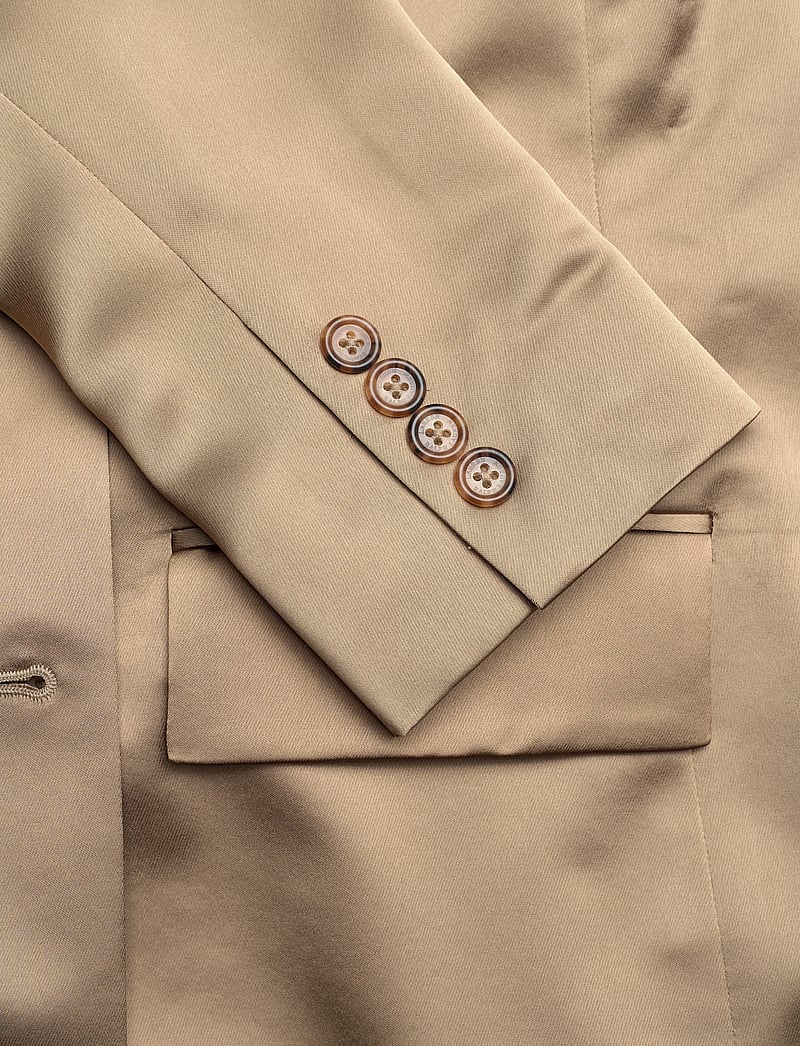 Lauren Ralph Lauren - Double-Breasted Charmeuse Blazer - zweireihige blazer - madison tan - 3