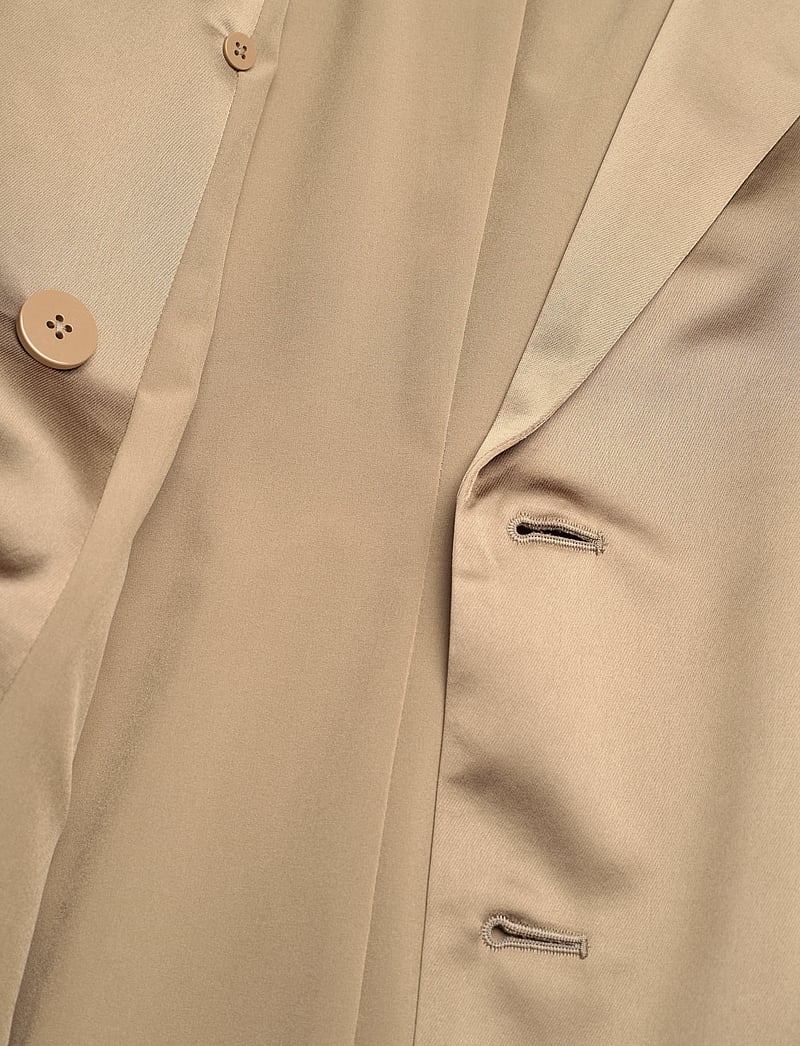 Lauren Ralph Lauren - Double-Breasted Charmeuse Blazer - zweireihige blazer - madison tan - 4