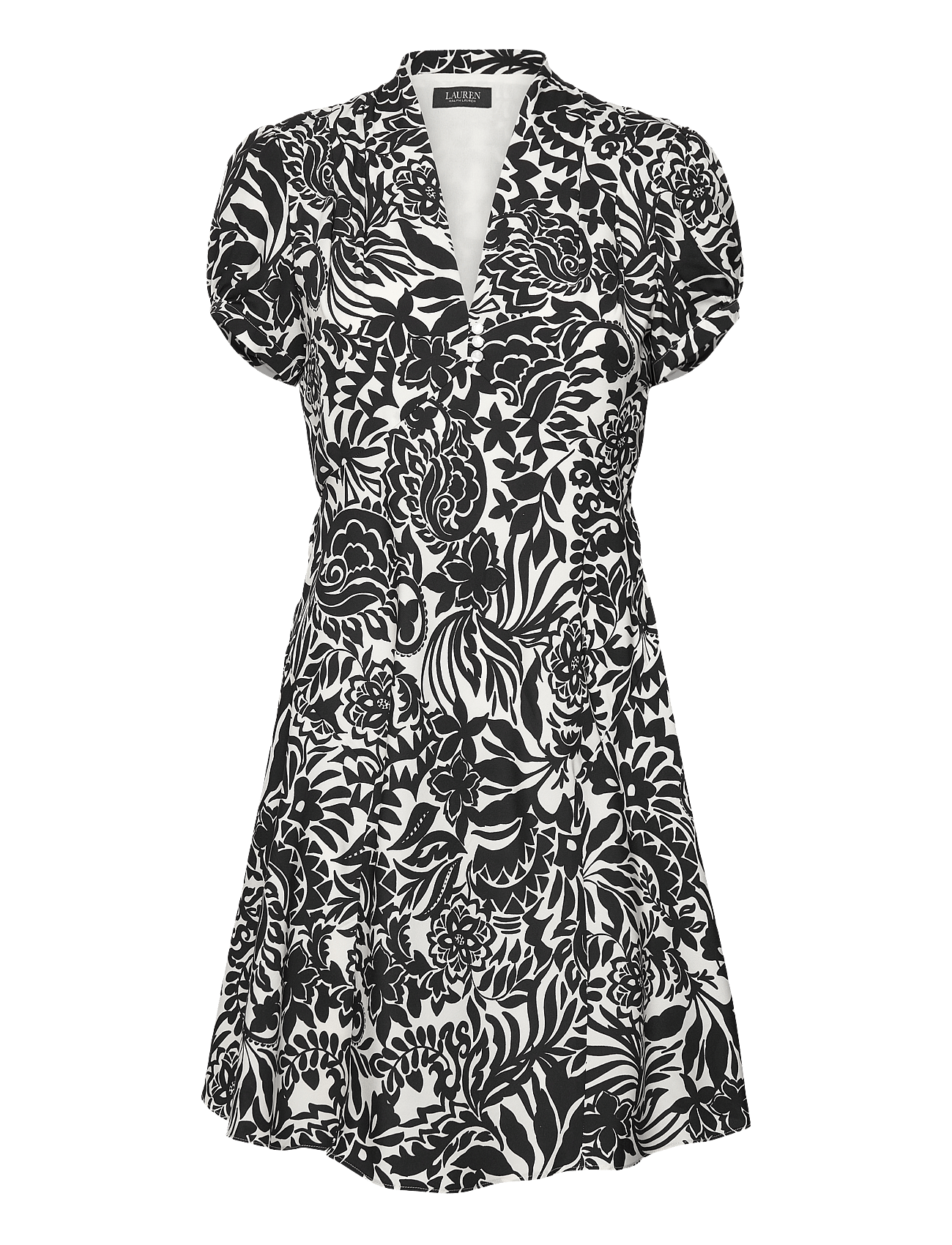 Lauren Ralph Lauren | Floral Crepe Short-Sleeve Dress | 38