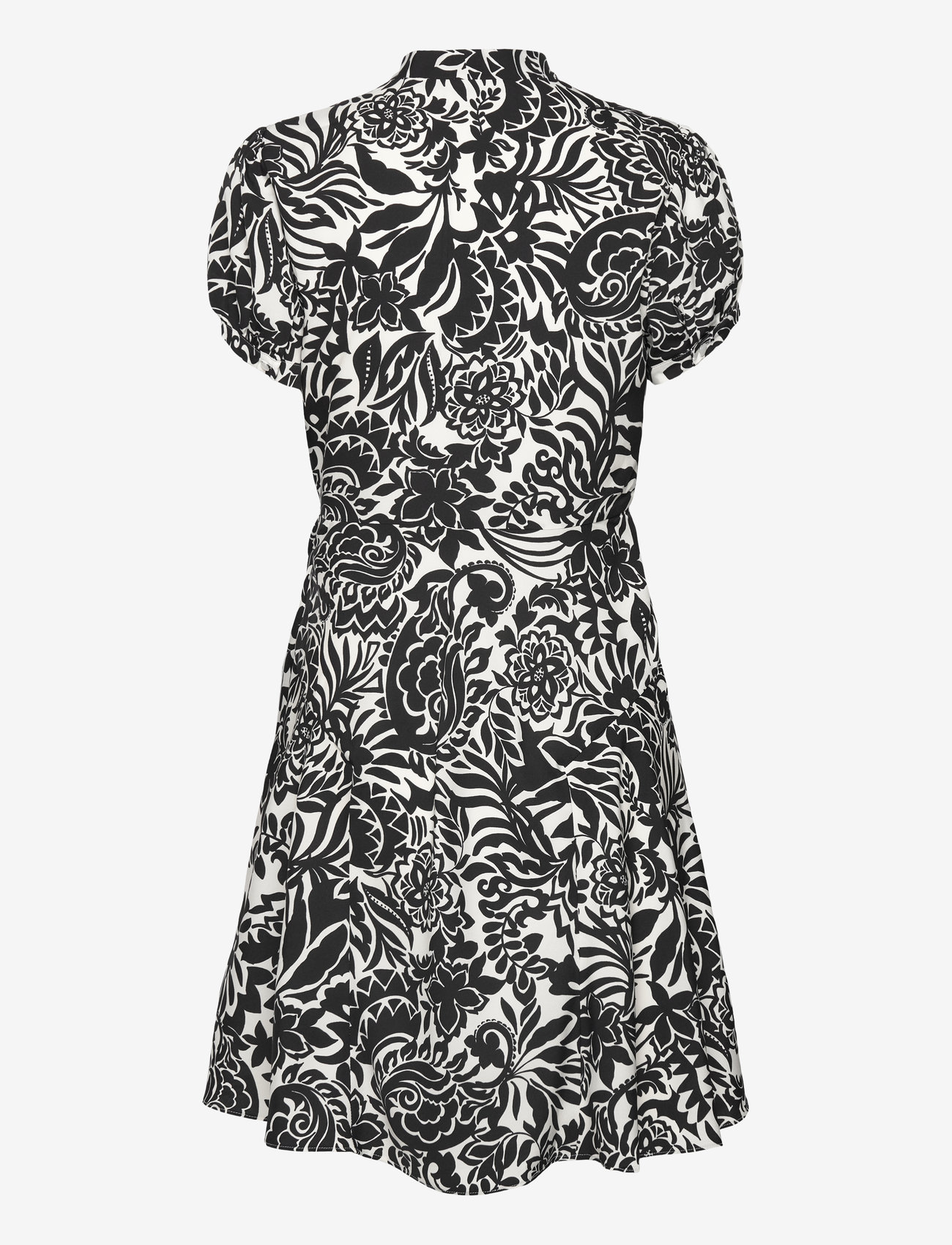 Lauren Ralph Lauren - Floral Crepe Short-Sleeve Dress - short dresses - cream/black - 1