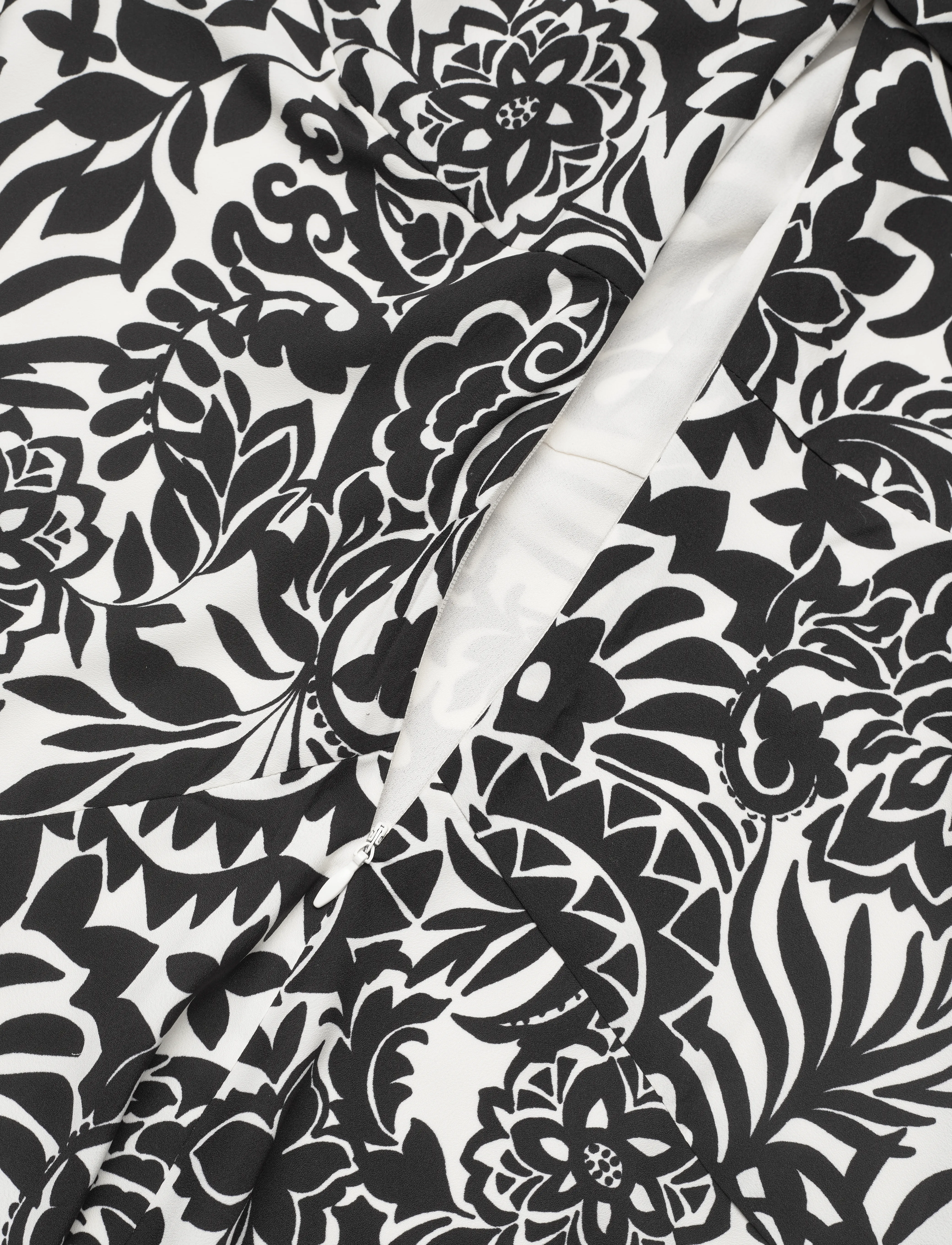 Lauren Ralph Lauren - Floral Crepe Short-Sleeve Dress - minikleidid - cream/black - 3