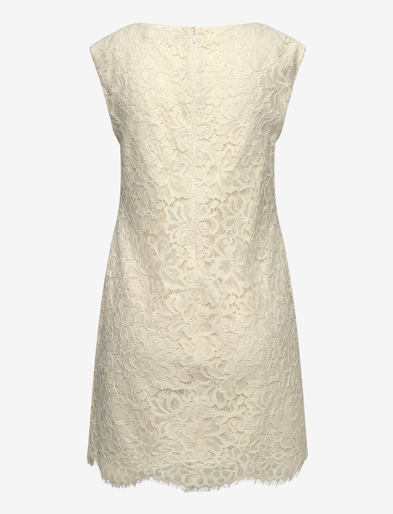 Lauren Ralph Lauren - Lace Cap-Sleeve Shift Dress - konfirmation - mascarpone cream - 1