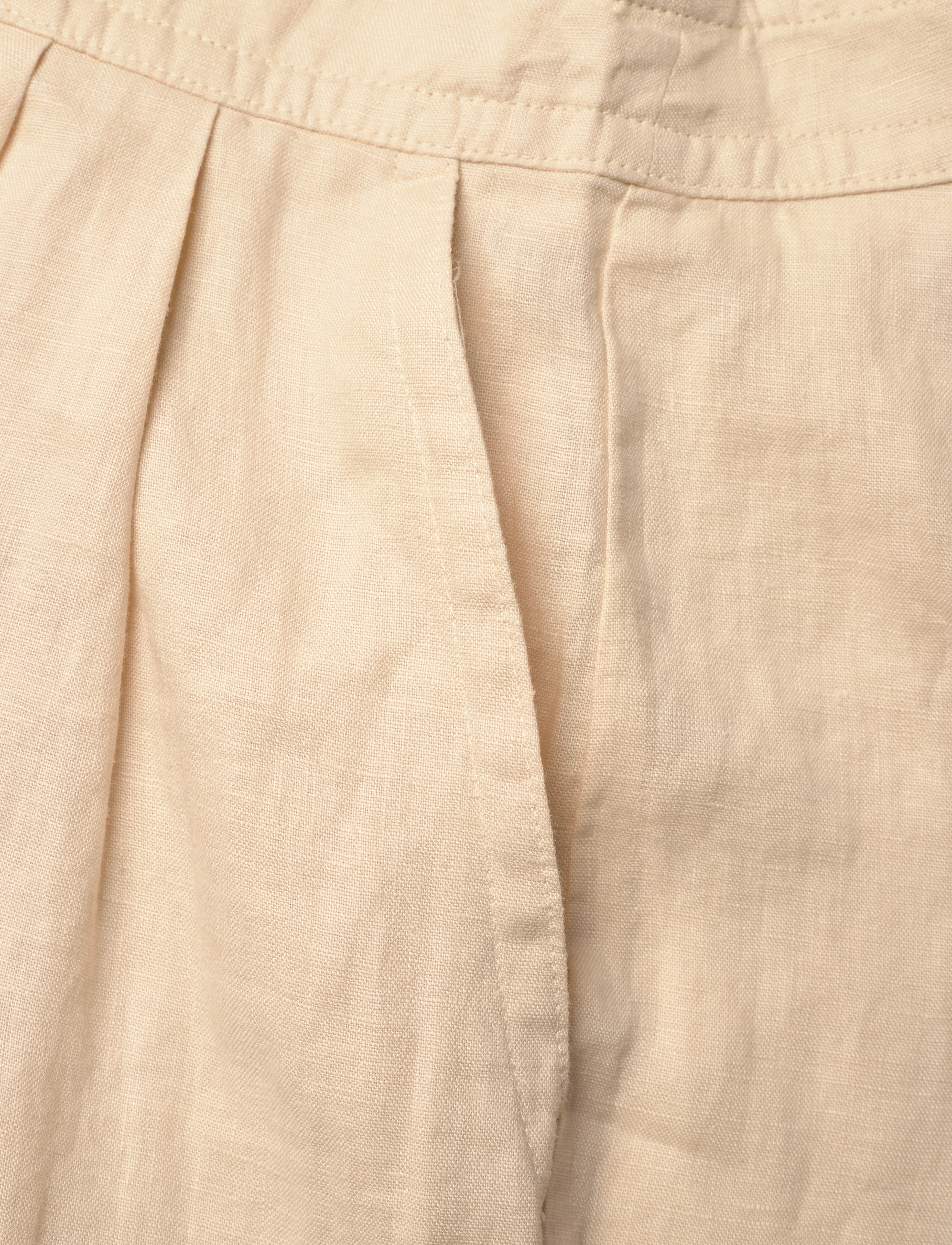 Lauren Ralph Lauren - Embroidered Linen Short-Sleeve Jumpsuit - ivory beige - 3