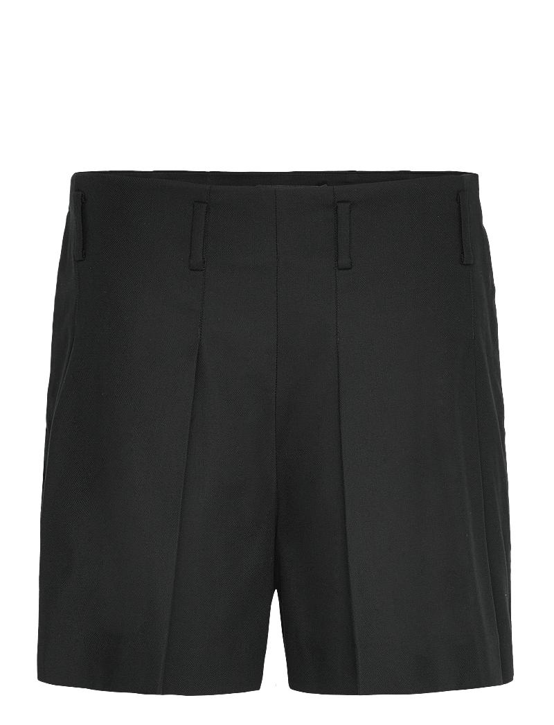 Lauren Ralph Lauren - Pleated High-Rise Cotton-Blend Short - casual shorts - black - 0