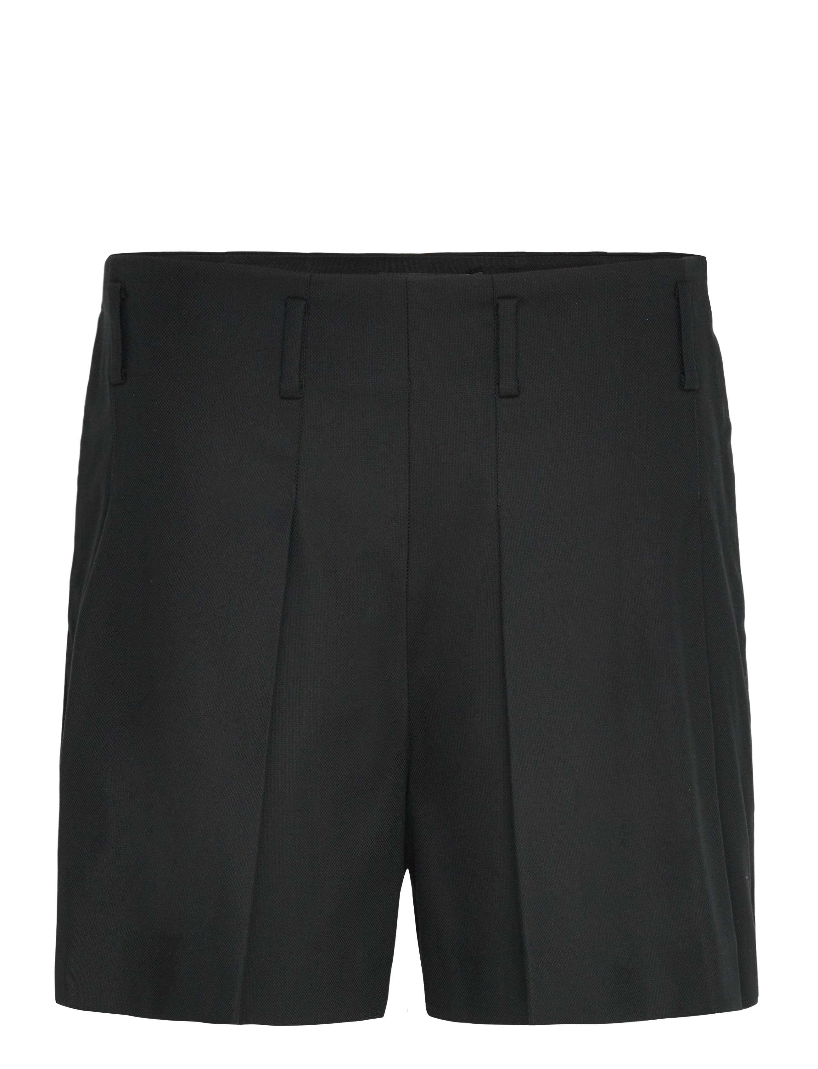 Lauren Ralph Lauren Pleated High-Rise Cotton-Blend Short - Korte broeken - BLACK / black