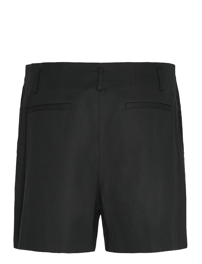 Lauren Ralph Lauren - Pleated High-Rise Cotton-Blend Short - casual shorts - black - 1
