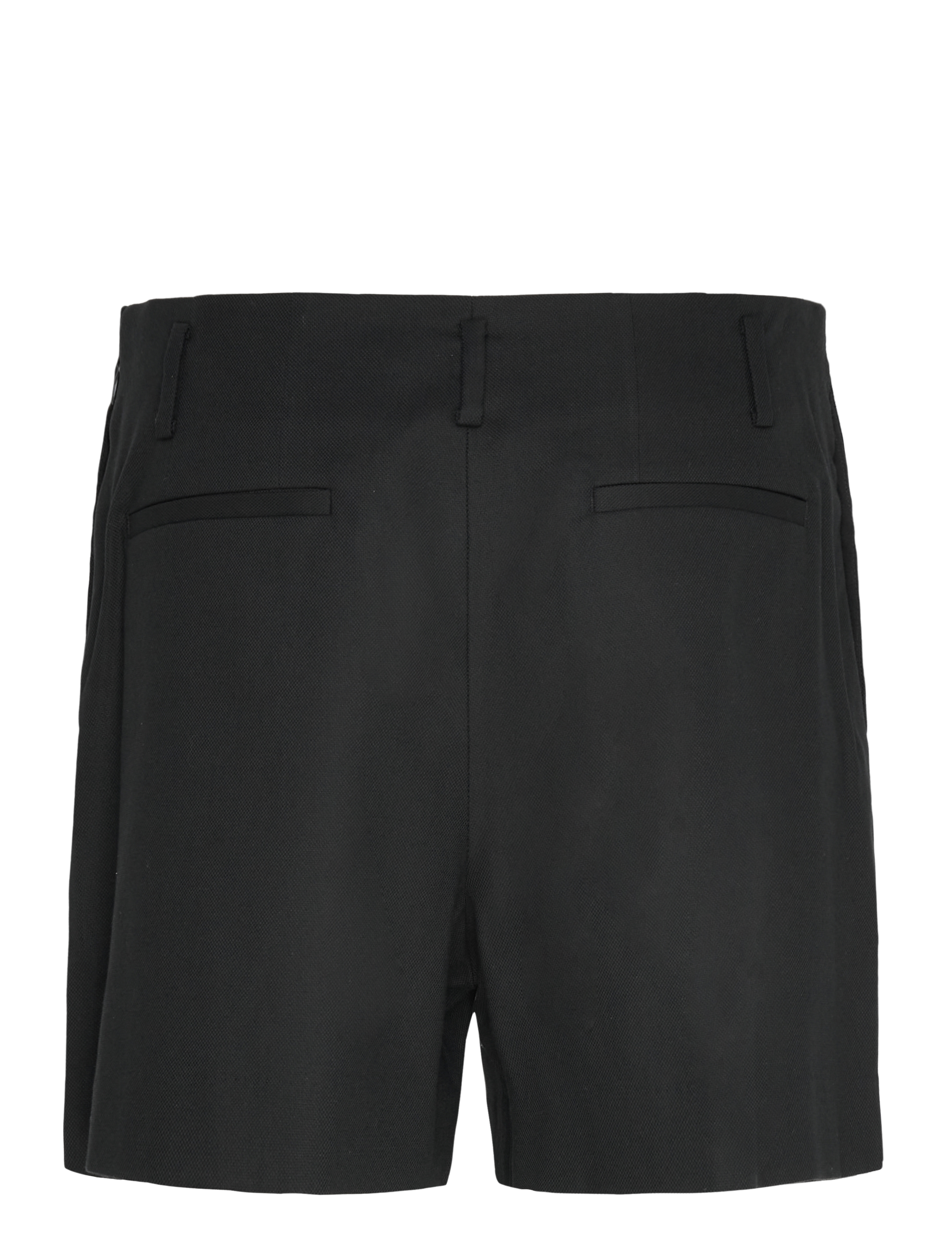 Lauren Ralph Lauren - Pleated High-Rise Cotton-Blend Short - shorts casual - black - 1