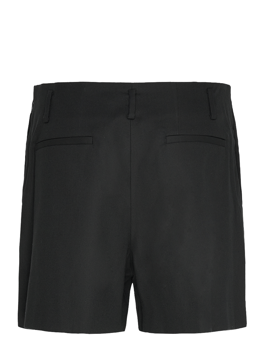 Lauren Ralph Lauren - Pleated High-Rise Cotton-Blend Short - black - 1