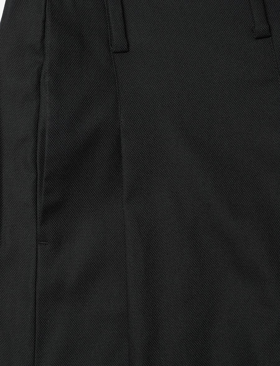 Lauren Ralph Lauren - Pleated High-Rise Cotton-Blend Short - black - 2