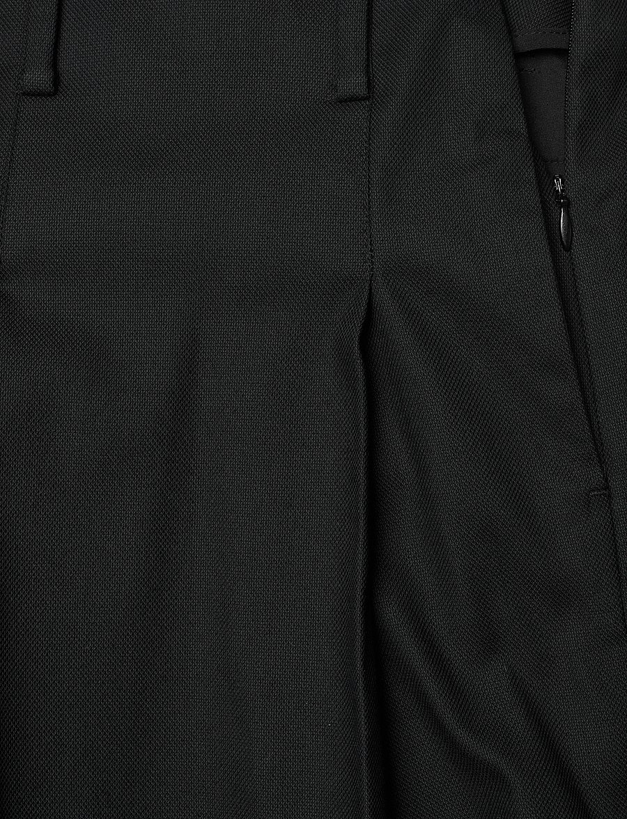 Lauren Ralph Lauren - Pleated High-Rise Cotton-Blend Short - black - 3
