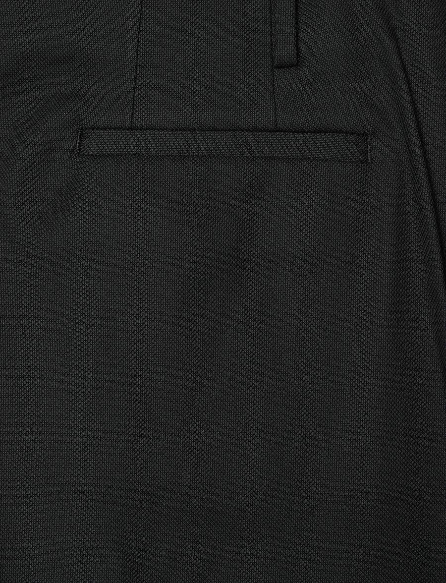 Lauren Ralph Lauren - Pleated High-Rise Cotton-Blend Short - black - 4