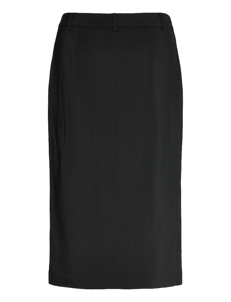 Lauren Ralph Lauren - Stretch Cady Pencil Skirt - pennkjolar - black - 1