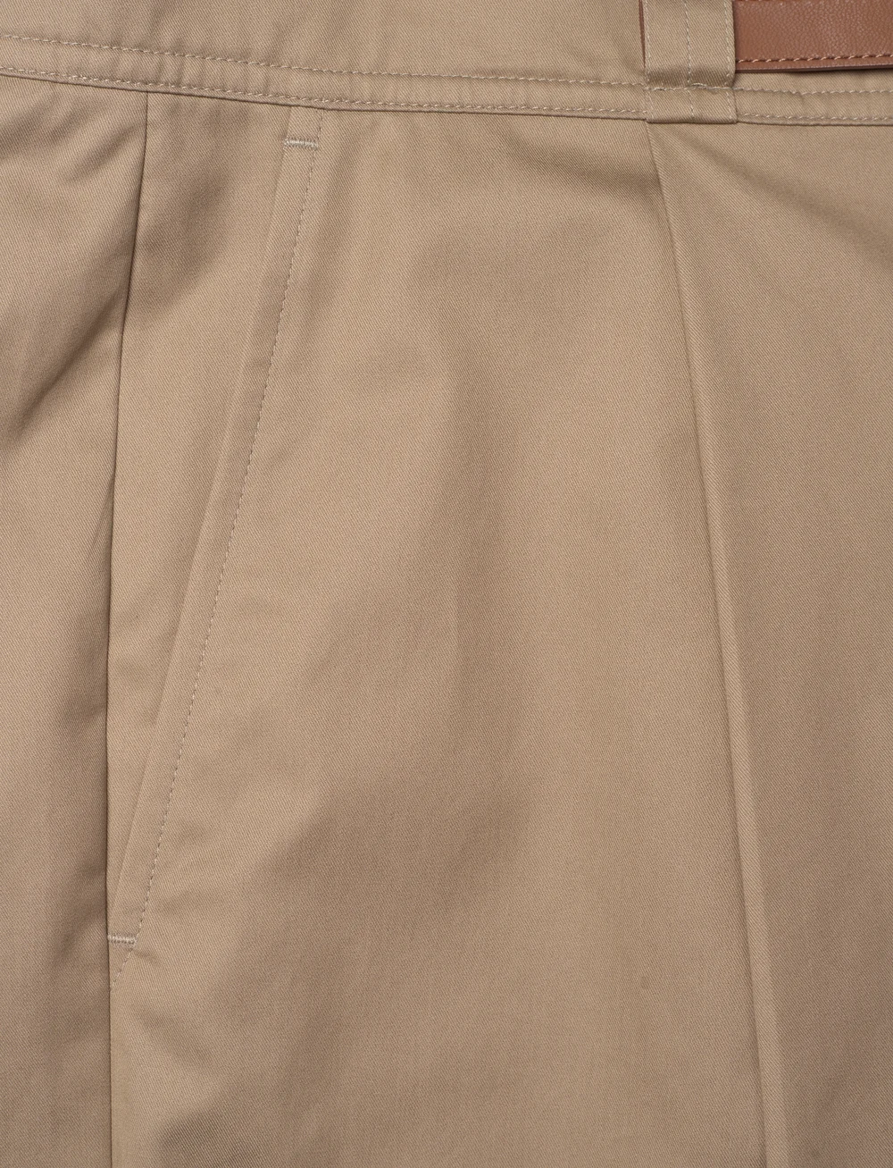 Lauren Ralph Lauren - Buckle-Trim Pleated Cotton Twill Short - chino lühikesed püksid - madison tan - 2