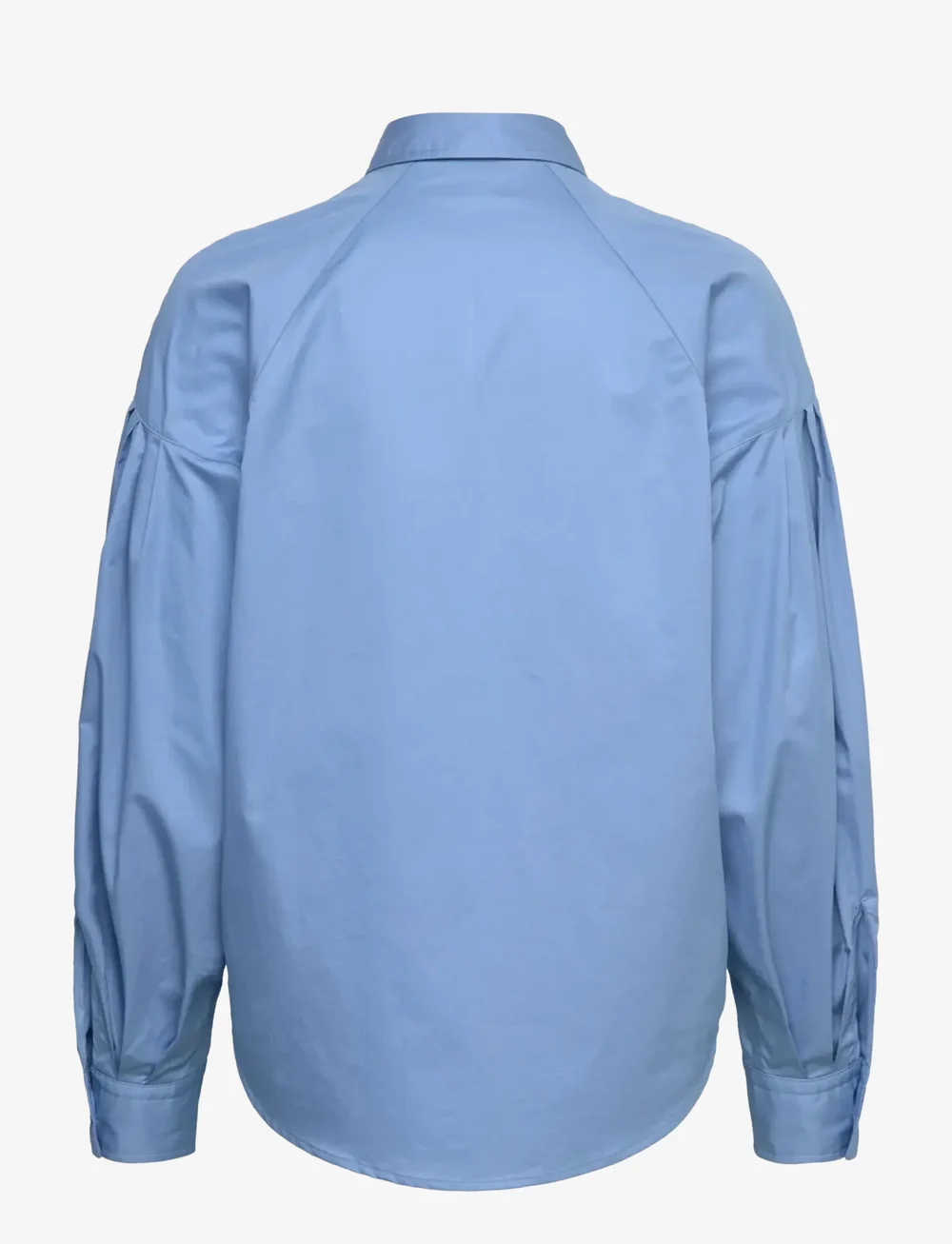 Lauren Ralph Lauren - Cotton Poplin Blouson-Sleeve Shirt - langærmede skjorter - sky blue - 1