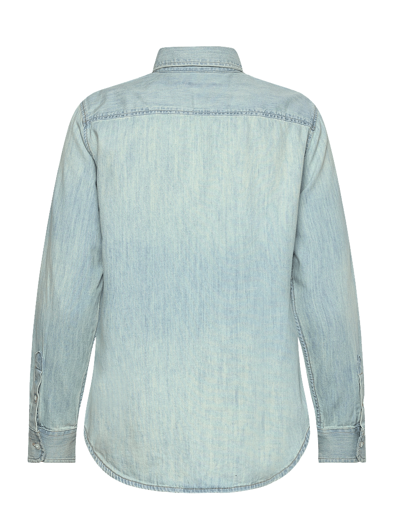 Lauren Ralph Lauren - Classic Fit Denim Shirt - jeansskjortor - stella wash - 1