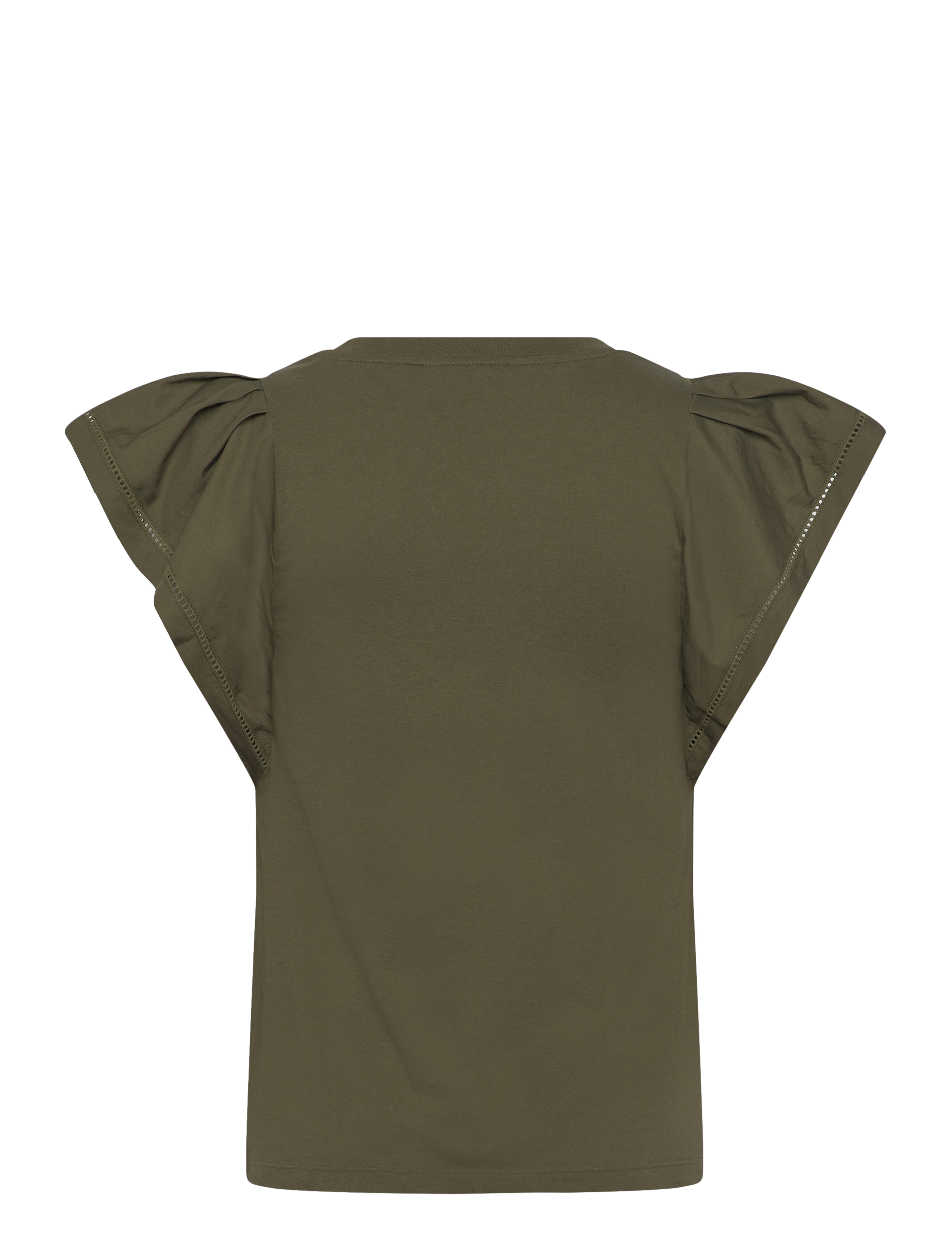 Lauren Ralph Lauren - Jersey Flutter-Sleeve Tee - olive grove - 1