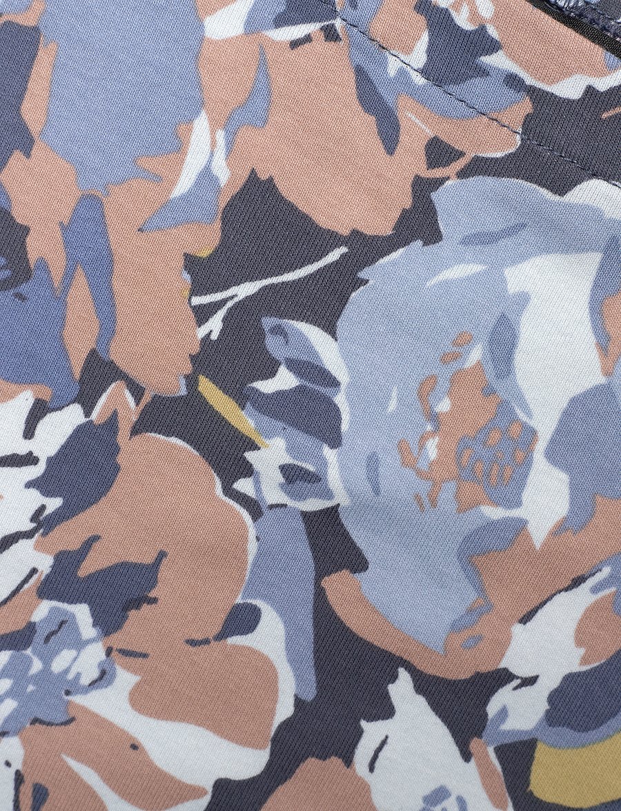 Lauren Ralph Lauren - Floral Stretch Cotton Boatneck Tee - t-särgid - blue multi - 2