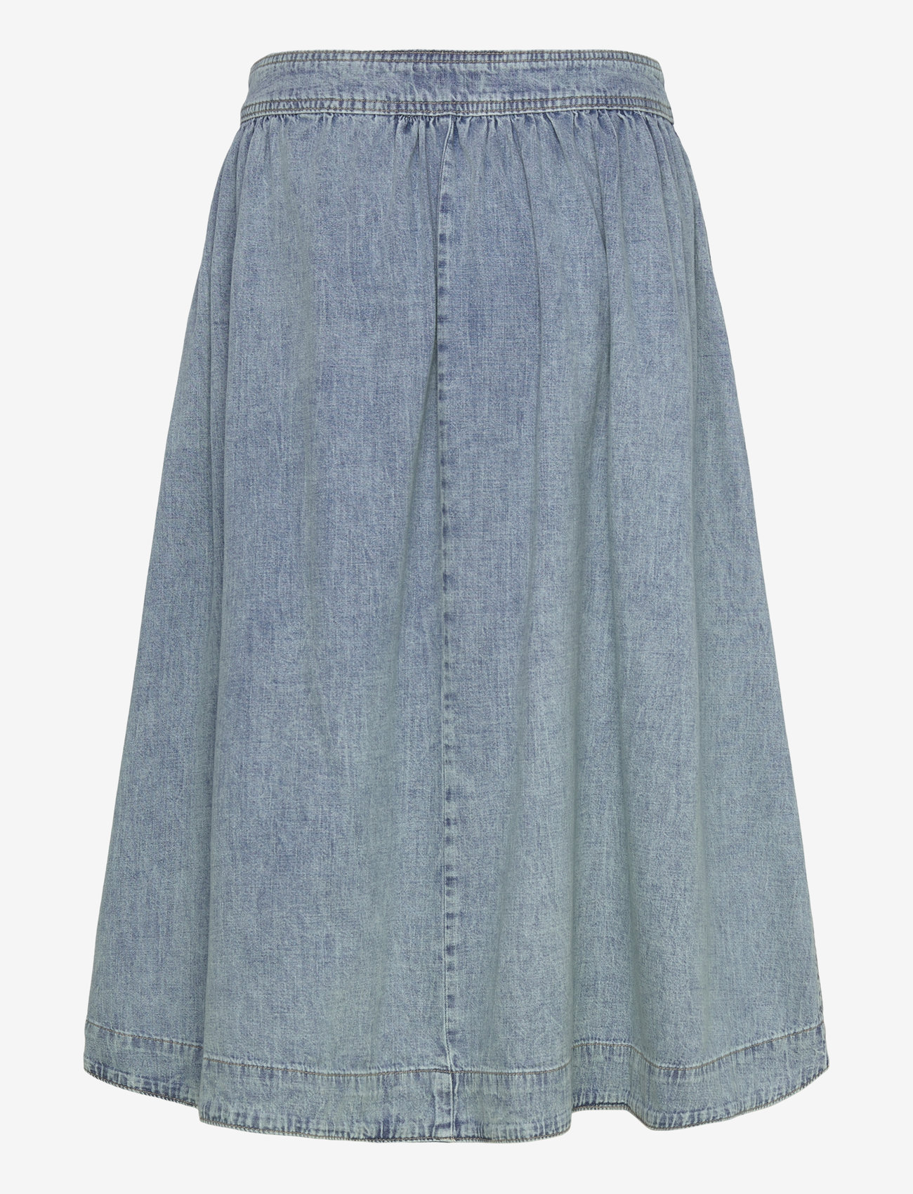 Lauren Ralph Lauren - Button-Front Denim Skirt - jeansröcke - alicia wash - 1