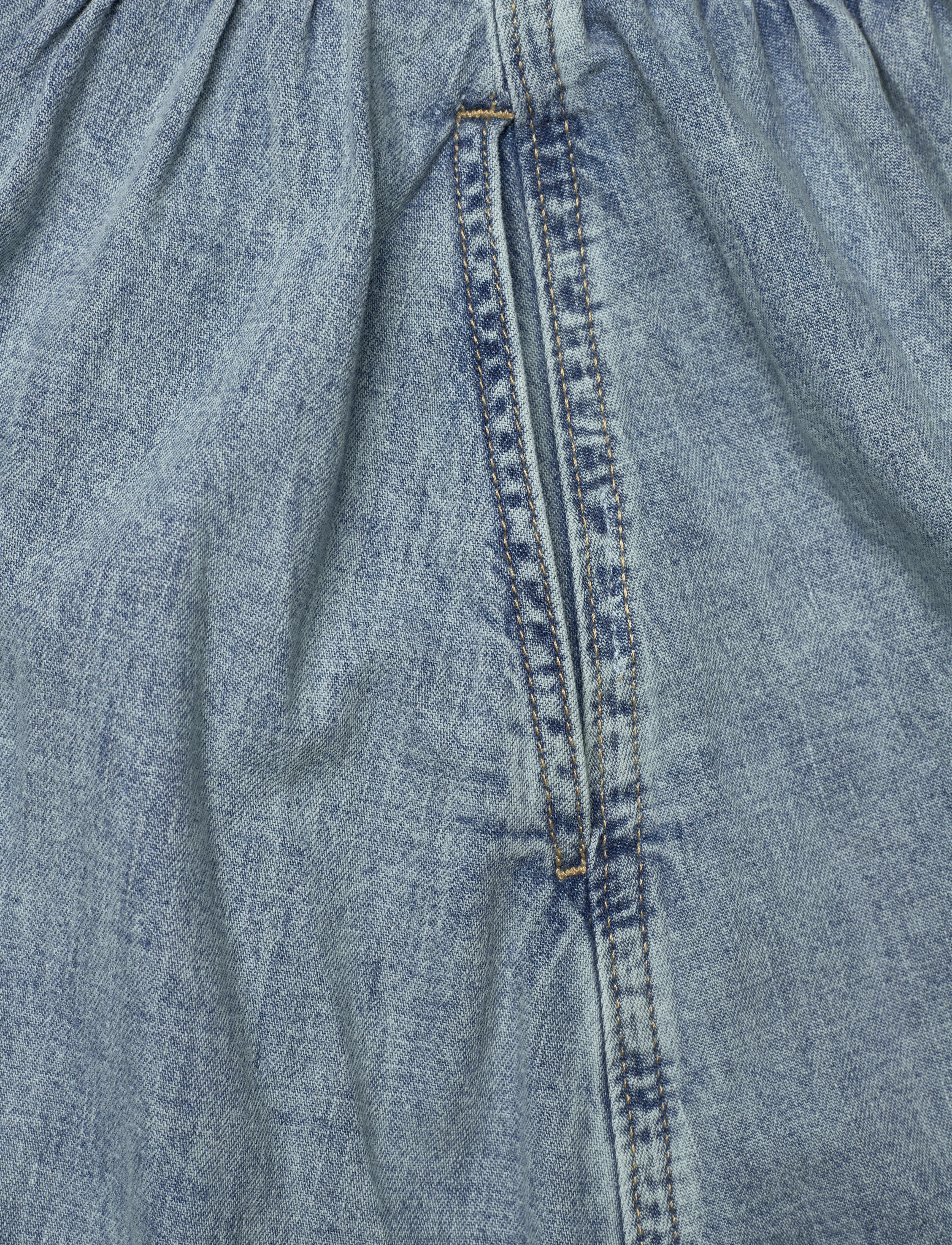Lauren Ralph Lauren - Button-Front Denim Skirt - spódnice dżinsowe - alicia wash - 2