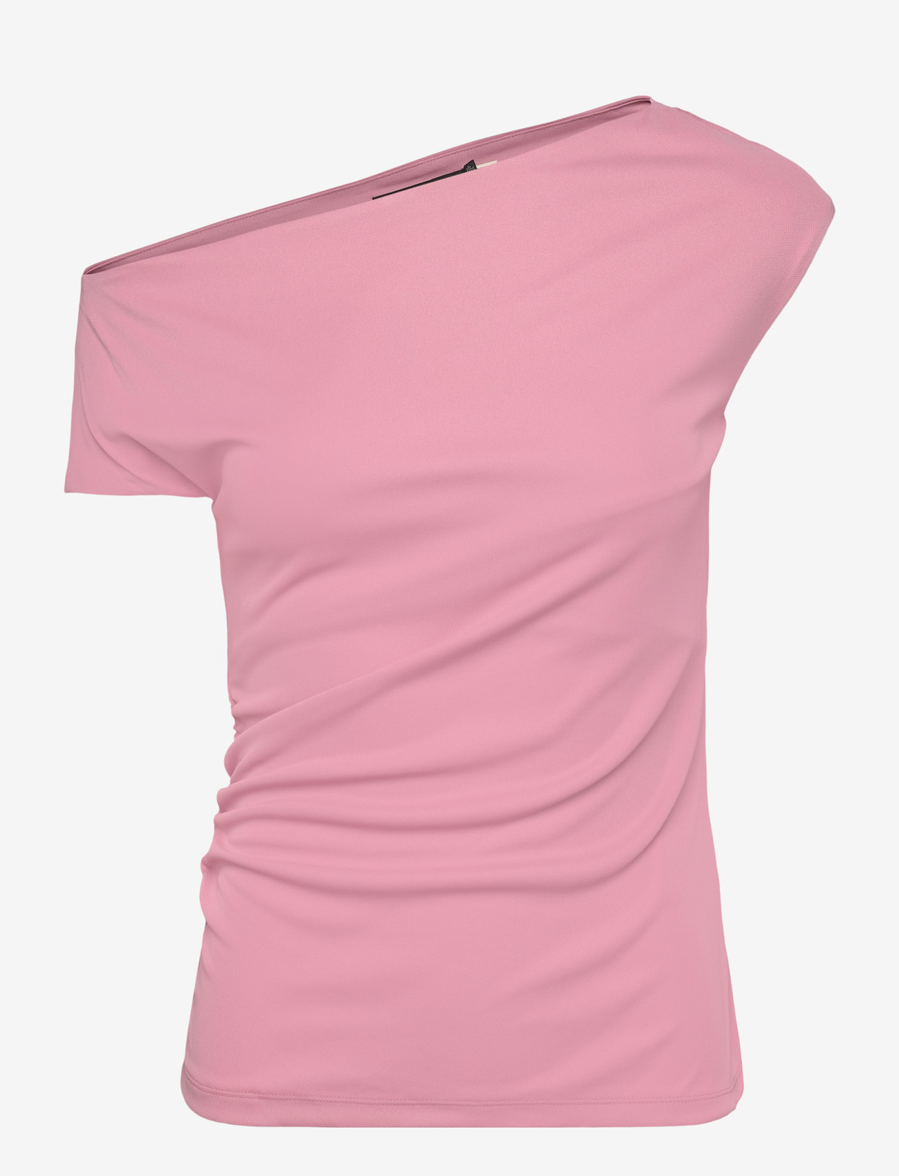 Lauren Ralph Lauren - Jersey Asymmetrical Off-the-Shoulder Top - t-krekli - rose mauve - 0