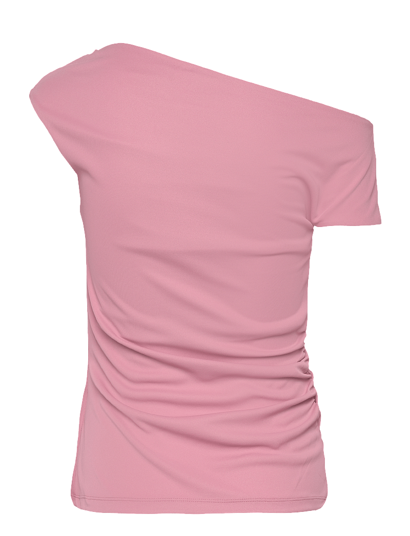 Lauren Ralph Lauren - Jersey Asymmetrical Off-the-Shoulder Top - t-särgid - rose mauve - 1