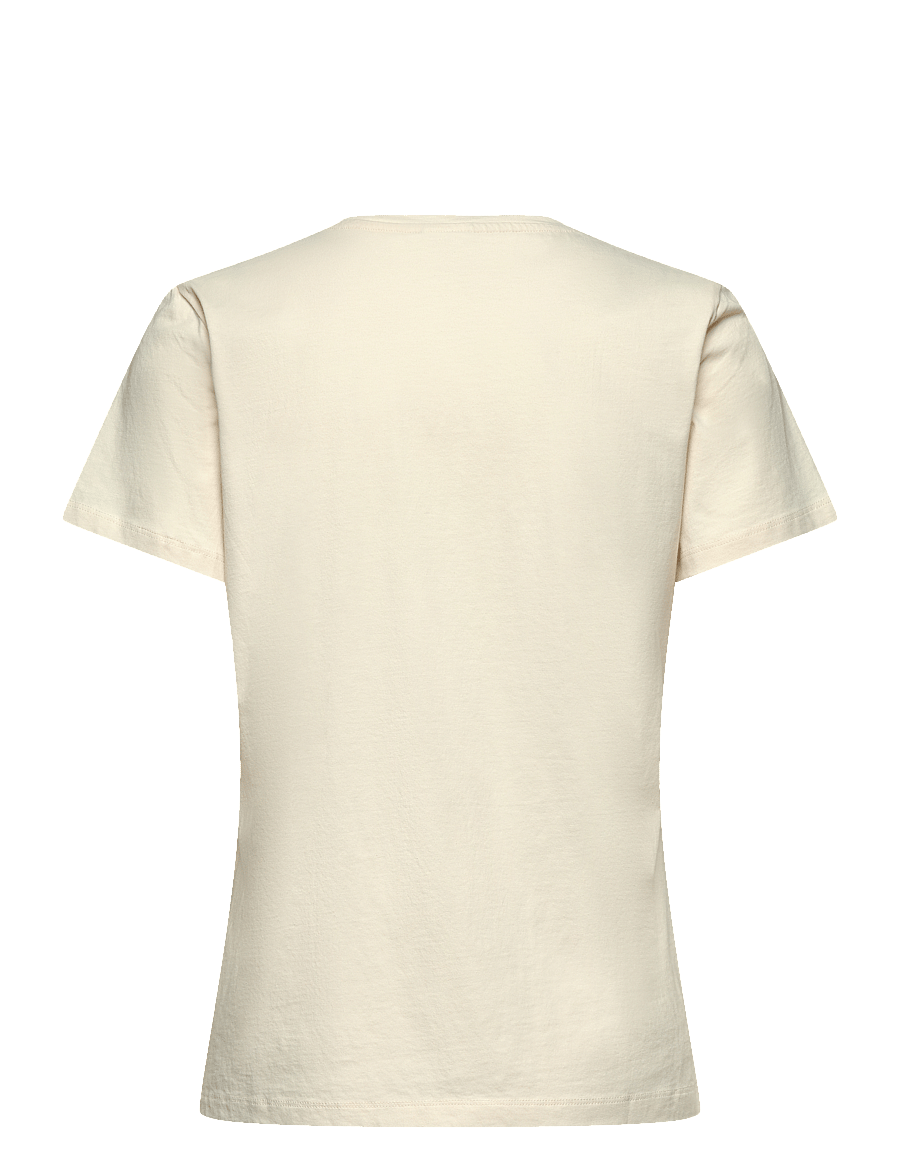 Lauren Ralph Lauren - French Knot-Logo Cotton Jersey Tee - mascarpone cream - 1
