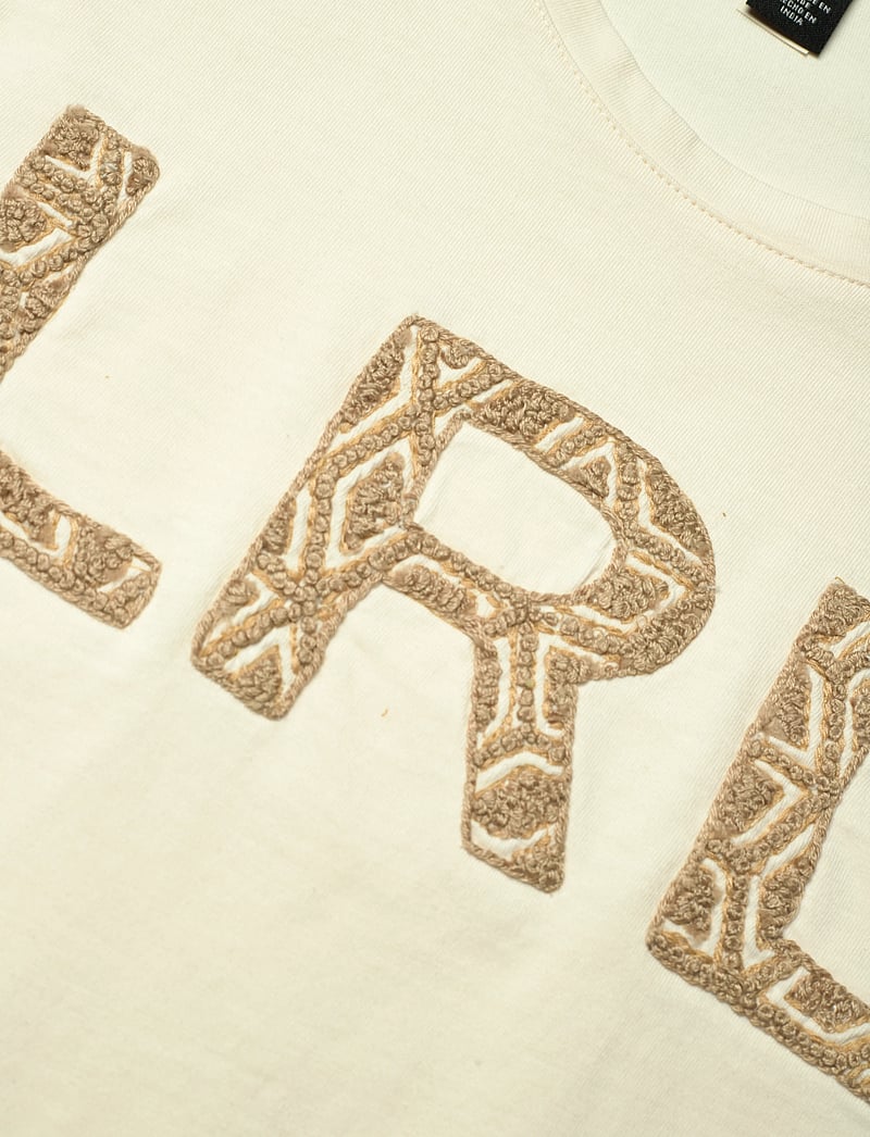 Lauren Ralph Lauren - French Knot-Logo Cotton Jersey Tee - t-shirts - mascarpone cream - 2
