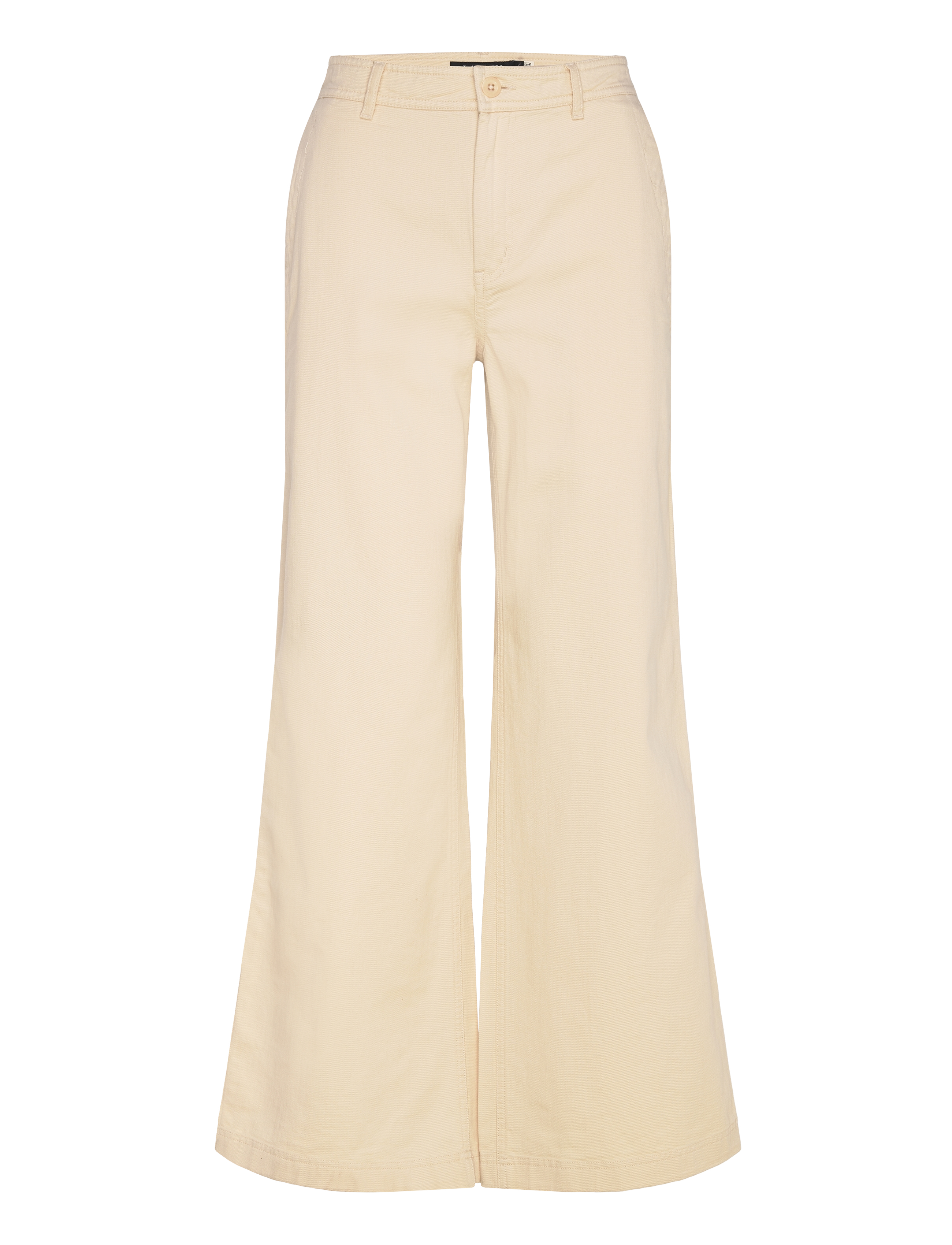 LAUREN RALPH LAUREN Baumwolle Twill Wide-Bein Hose Beige - 32 - Damen
