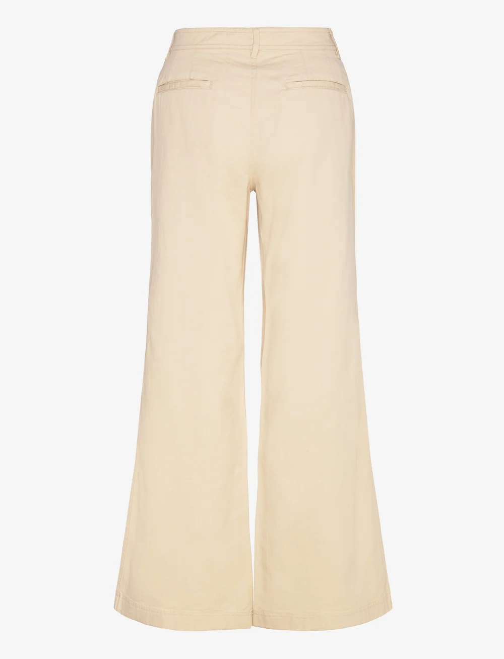 Lauren Ralph Lauren - Cotton Twill Wide-Leg Pant - chinos - ivory beige - 1
