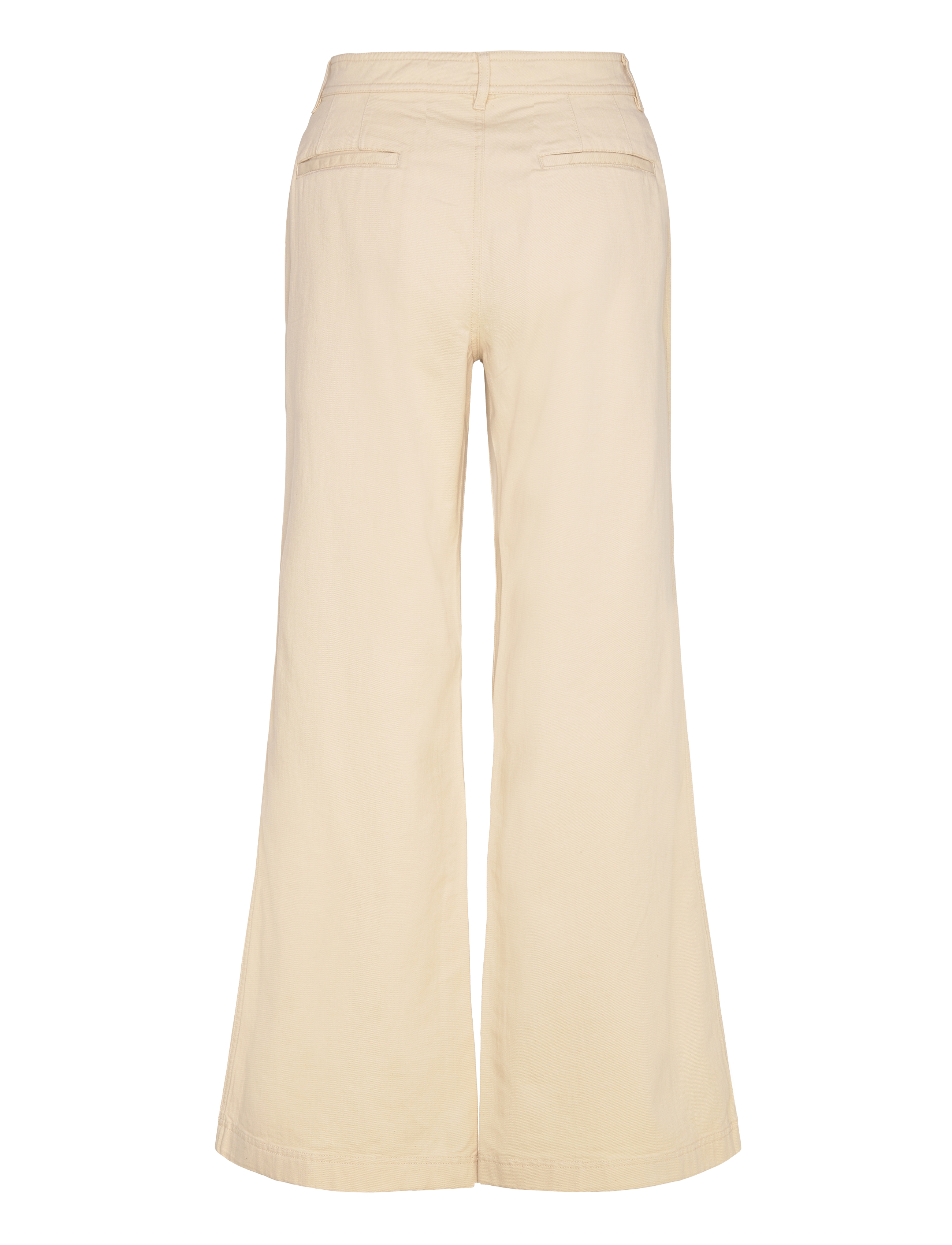 Lauren Ralph Lauren - Cotton Twill Wide-Leg Pant - chinos - ivory beige - 1