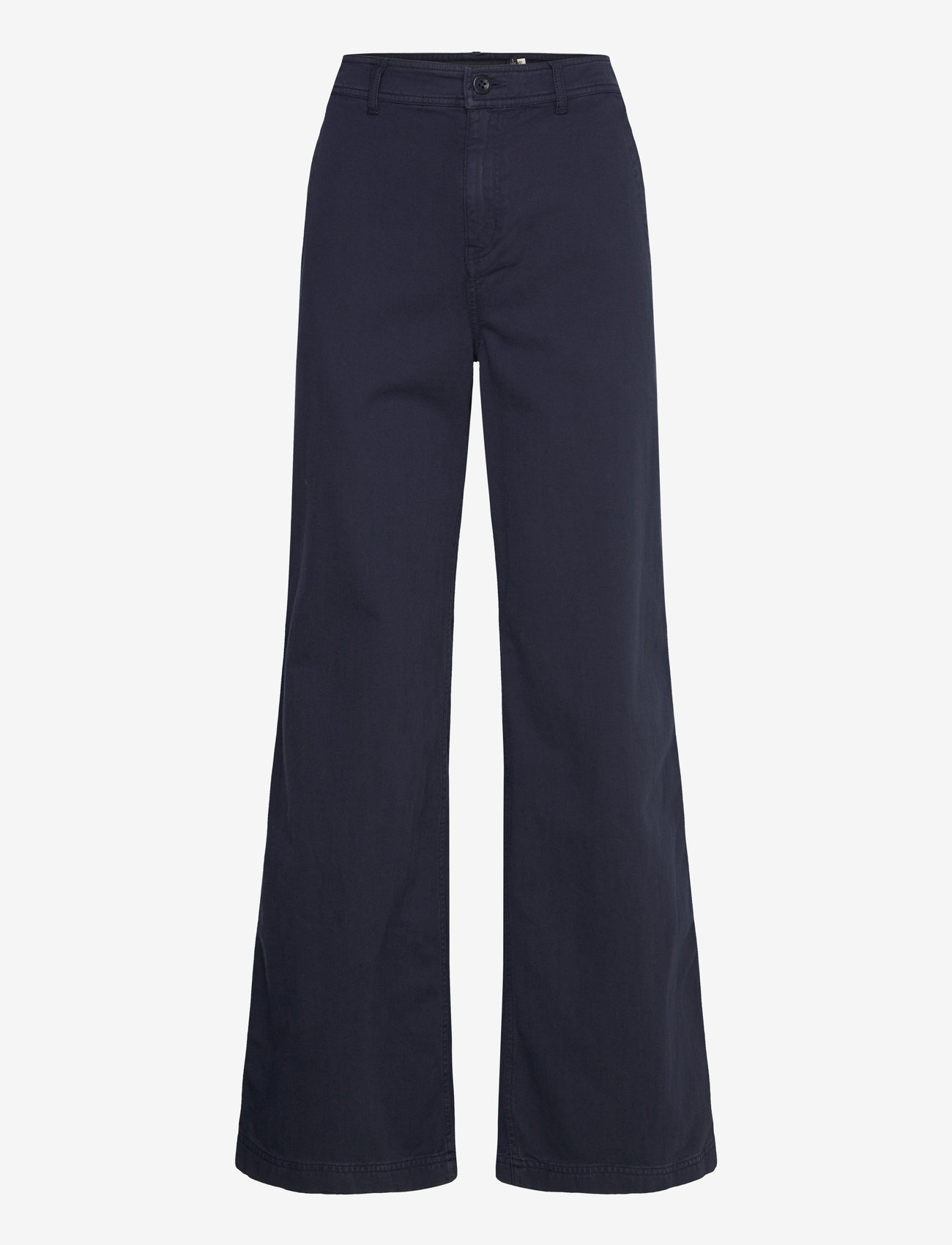 Lauren Ralph Lauren - Cotton Twill Wide-Leg Pant - chinos - lauren navy - 0