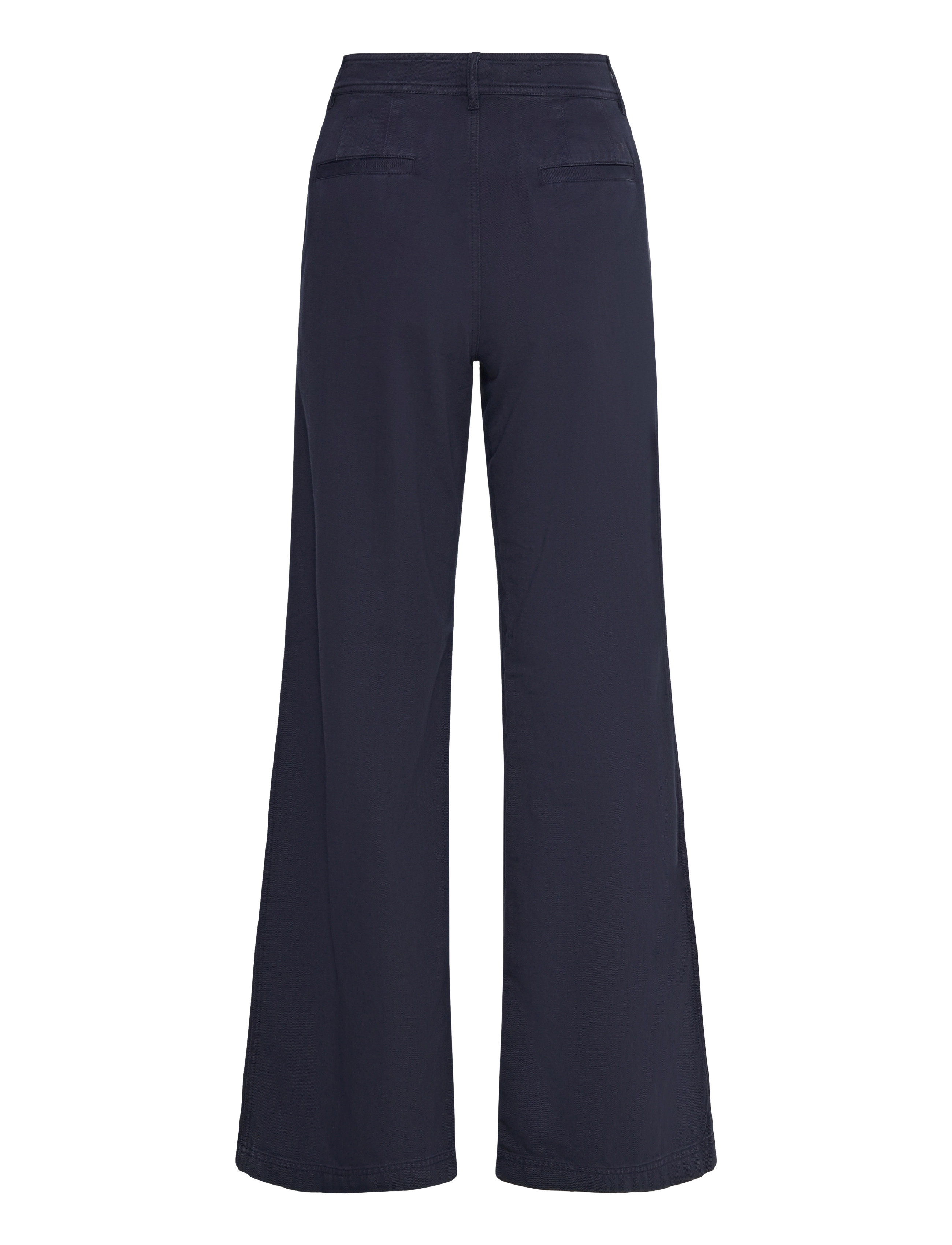 Lauren Ralph Lauren - Cotton Twill Wide-Leg Pant - chino püksid - lauren navy - 2