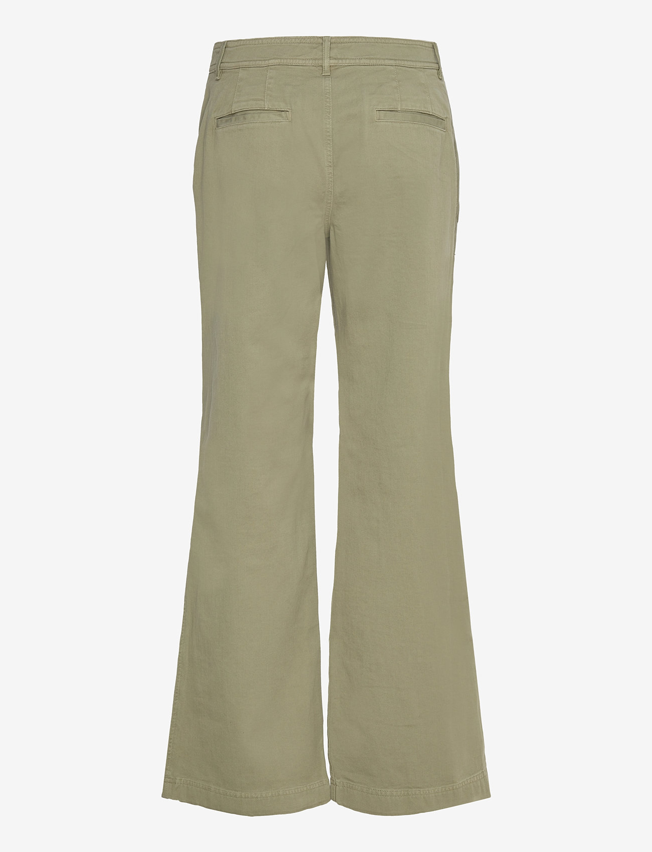 Lauren Ralph Lauren - Cotton Twill Wide-Leg Pant - chinos - sage green - 1