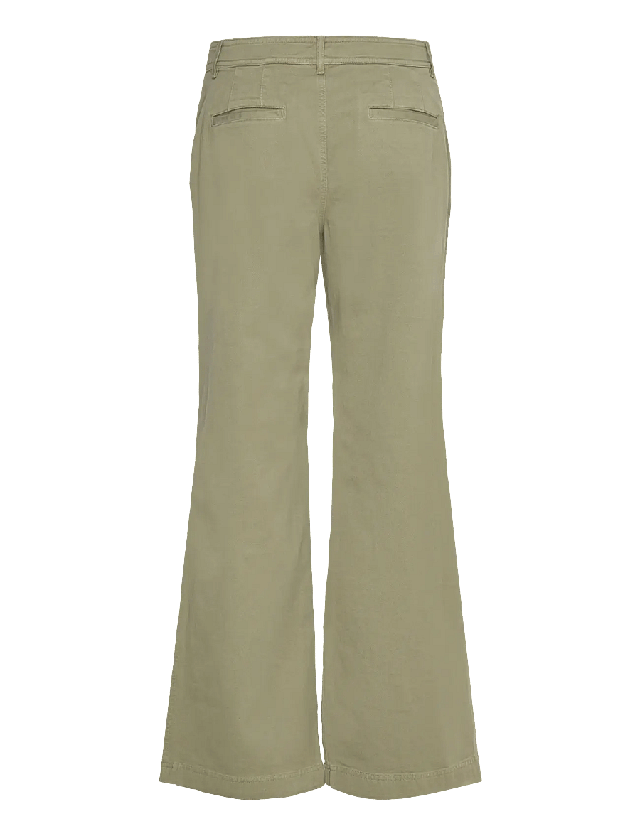 Lauren Ralph Lauren - Cotton Twill Wide-Leg Pant - chinos - sage green - 1