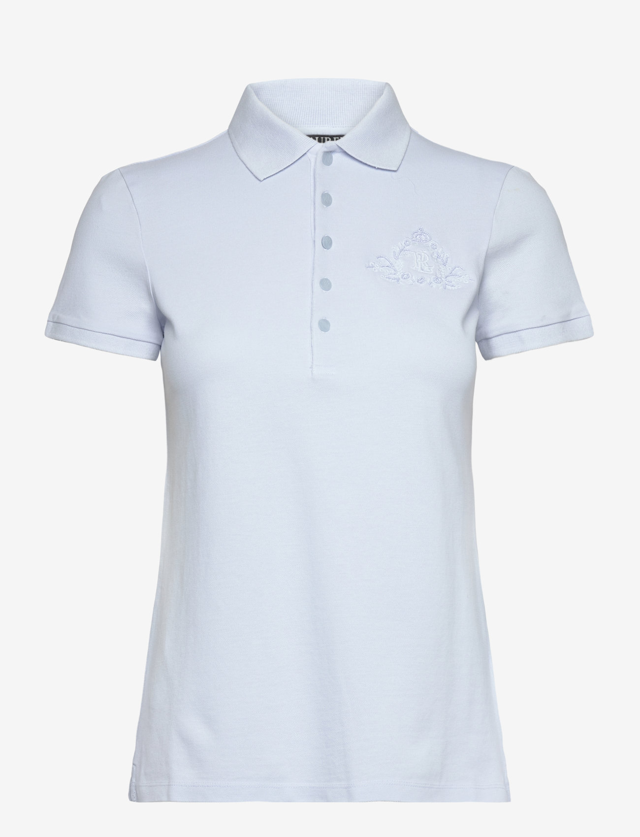 Lauren Ralph Lauren - Floral-Logo Cotton Piqué Polo Shirt - poloer - cornflower blue - 0