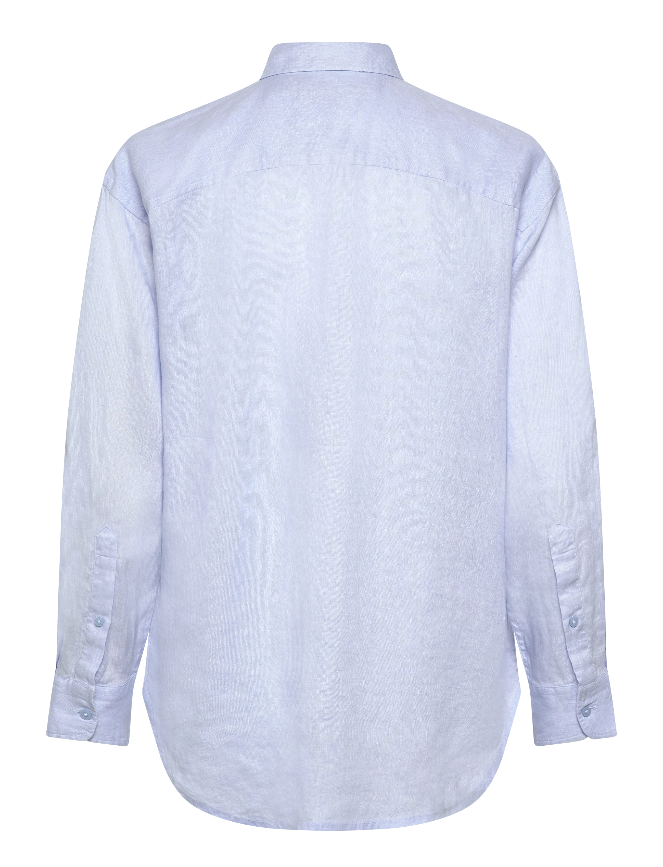 Lauren Ralph Lauren - Oversize Floral-Logo Linen Shirt - cornflower blue - 1