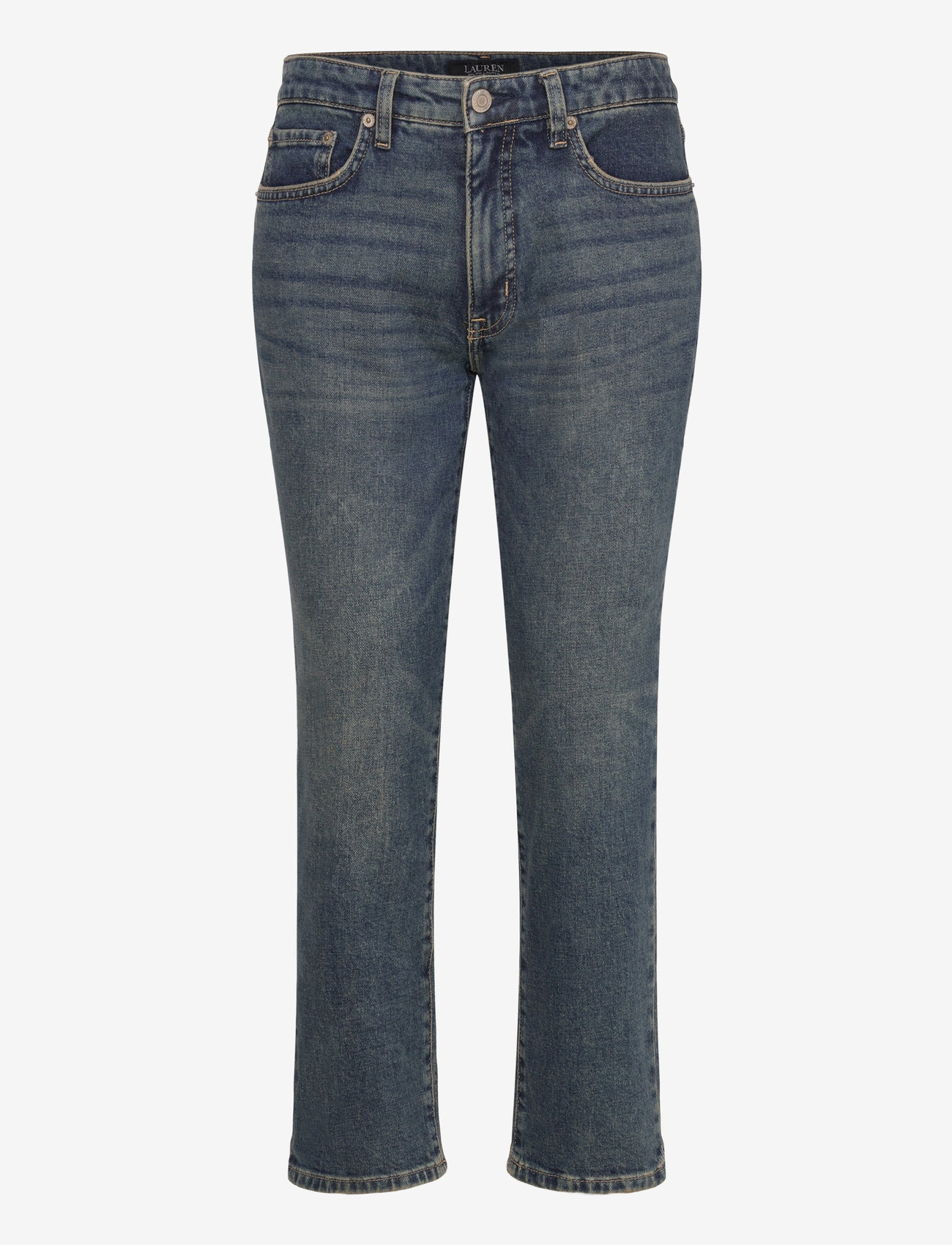 Lauren Ralph Lauren - Mid-Rise Straight Ankle Jean - raka jeans - haze wash - 1