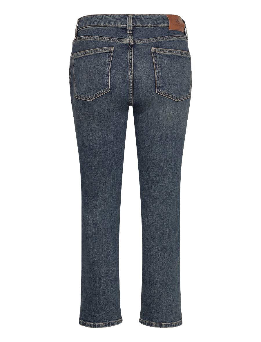 Lauren Ralph Lauren - Mid-Rise Straight Ankle Jean - tiesaus kirpimo džinsai - haze wash - 2