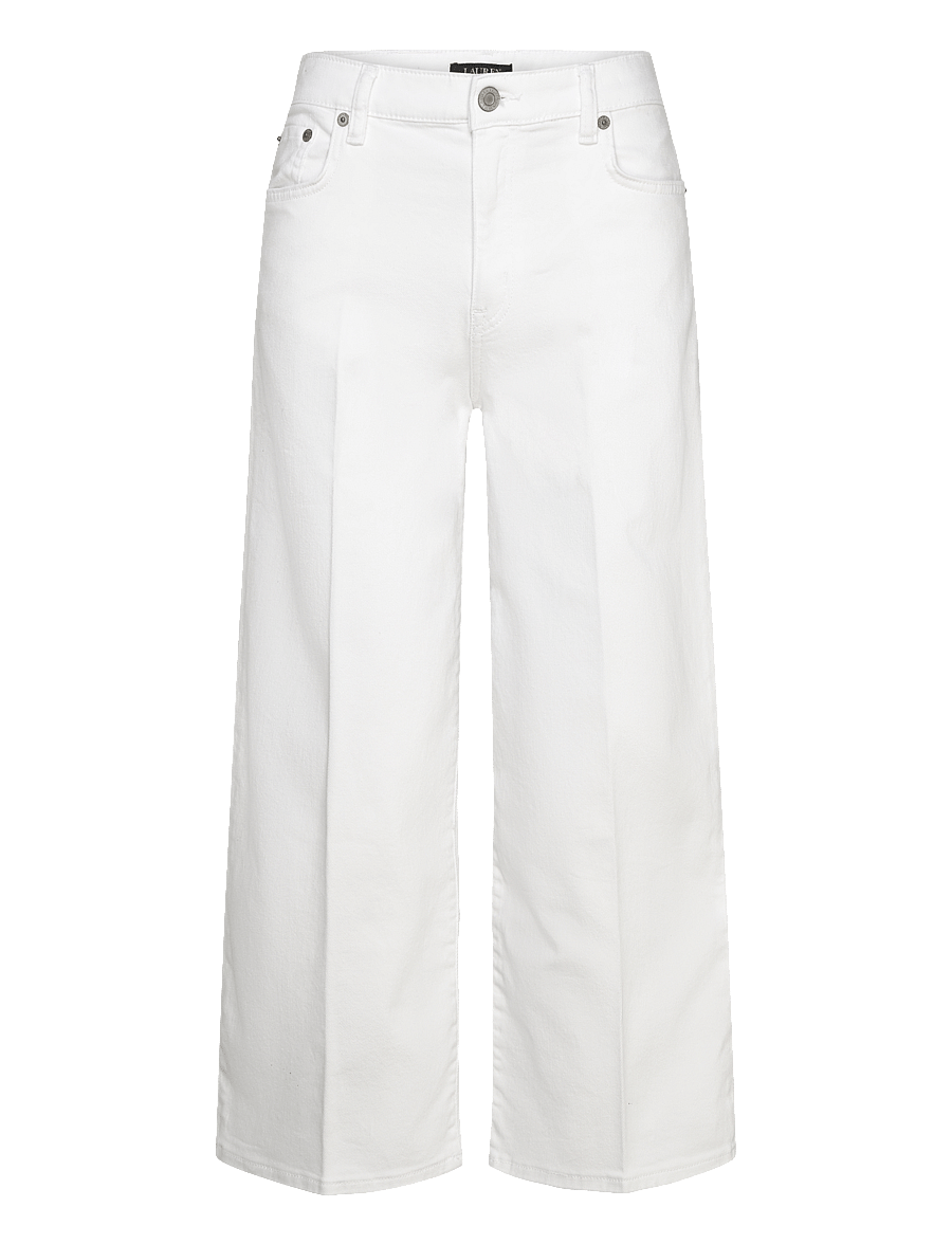 Lauren Ralph Lauren - LOW STR DENIM-JEAN - hosen mit weitem bein - white wsh - 0