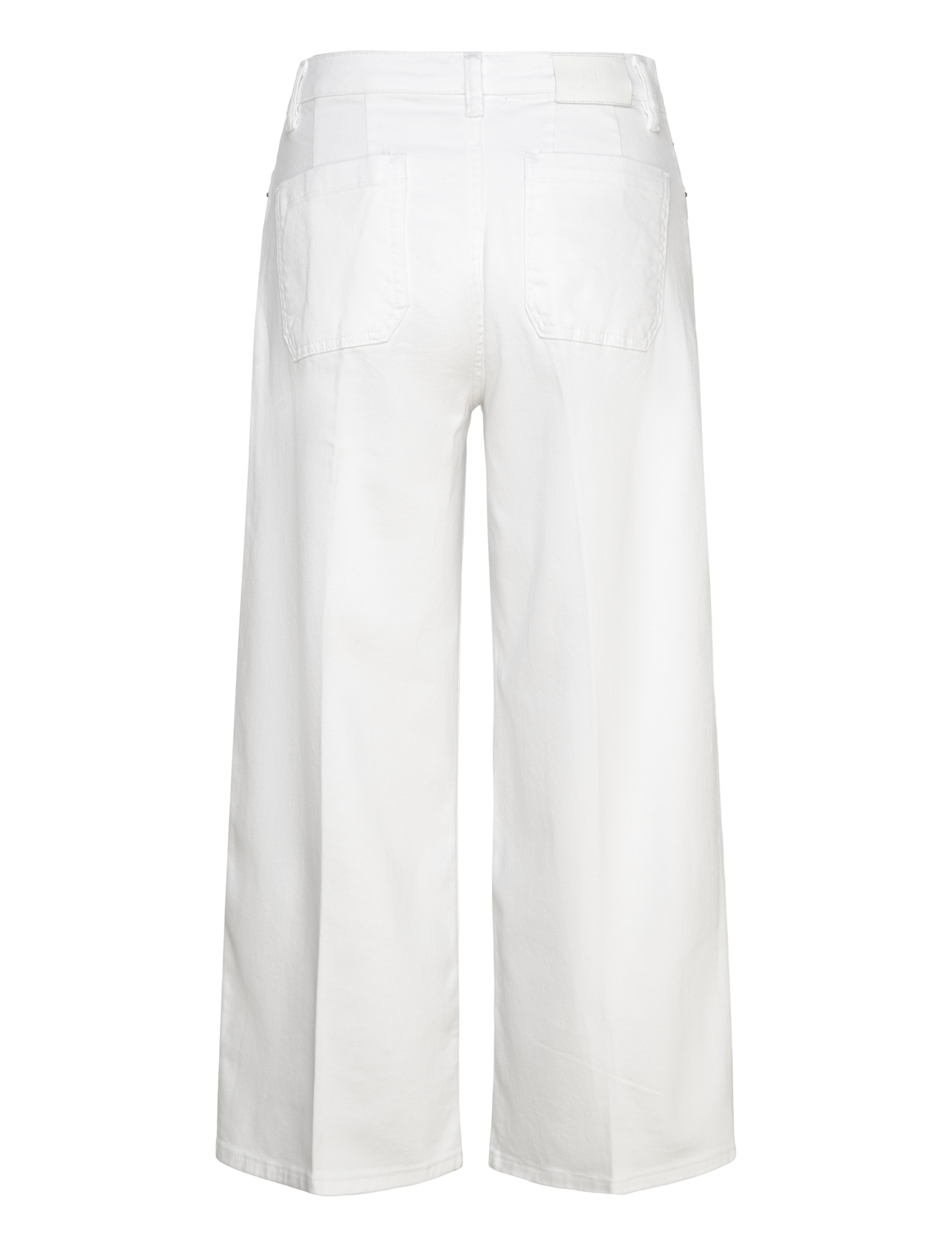 Lauren Ralph Lauren - LOW STR DENIM-JEAN - hosen mit weitem bein - white wsh - 1