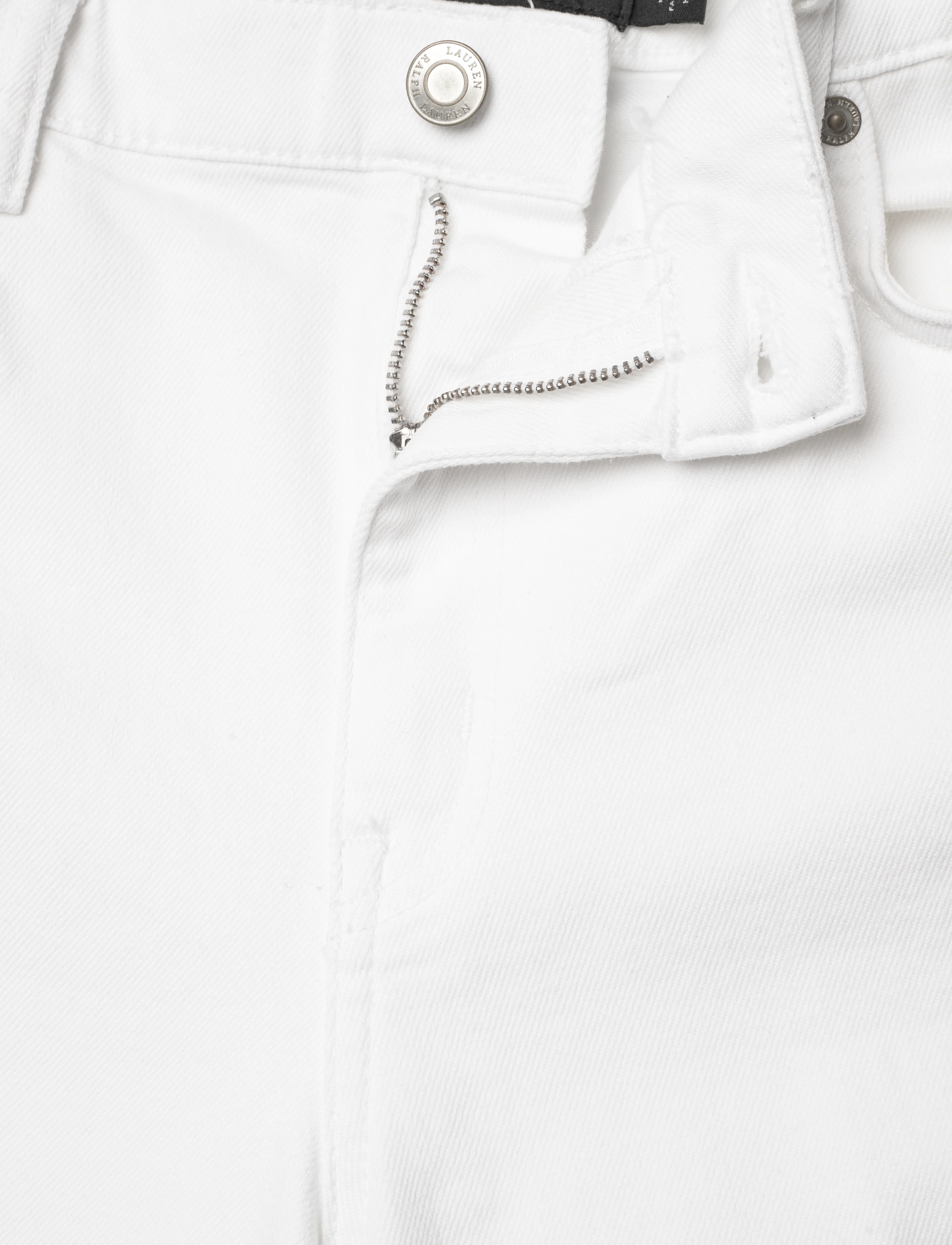 Lauren Ralph Lauren - LOW STR DENIM-JEAN - hosen mit weitem bein - white wsh - 2