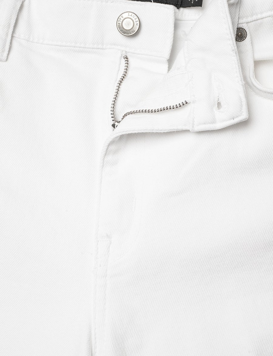 Lauren Ralph Lauren - LOW STR DENIM-JEAN - hosen mit weitem bein - white wsh - 2